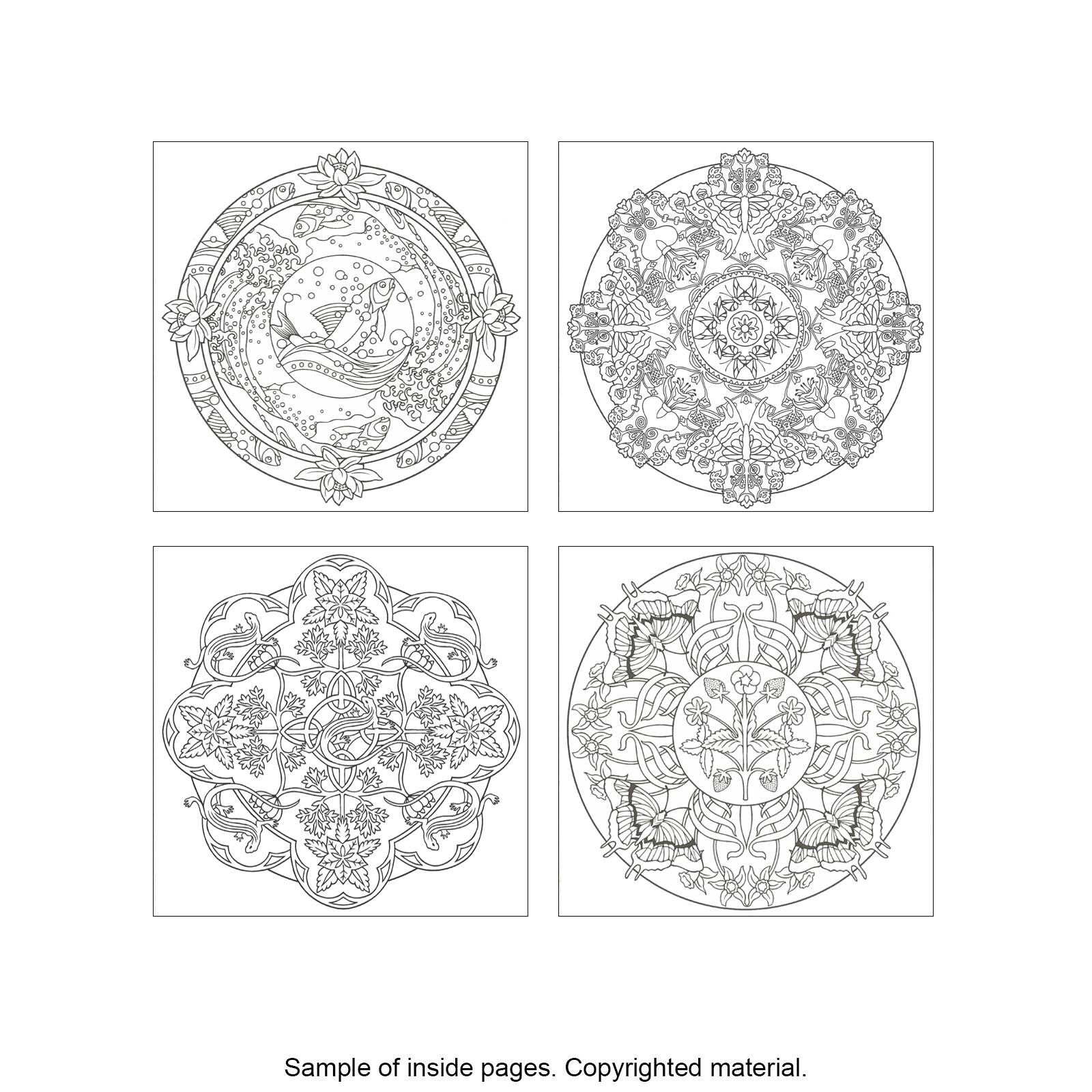 Download Creative Haven Nature Mandalas Coloring Book