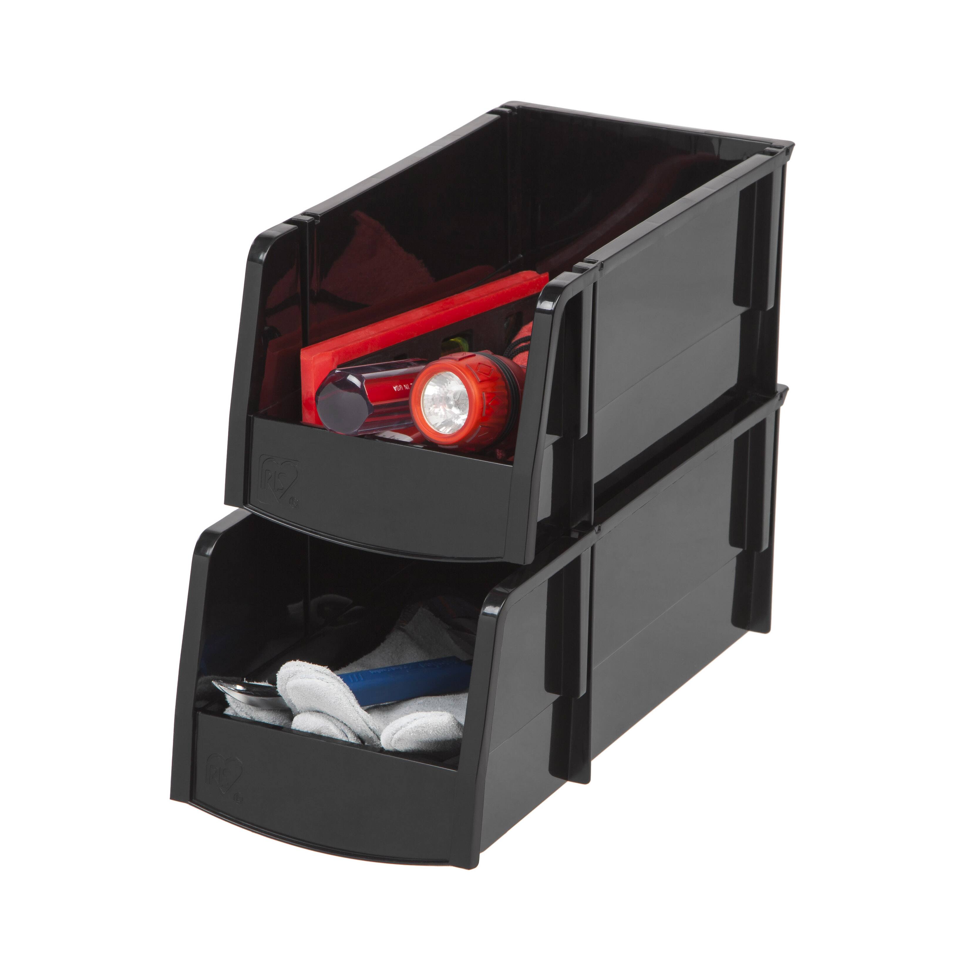 Iris&#xAE; Medium Black Storage Bin, 8ct.