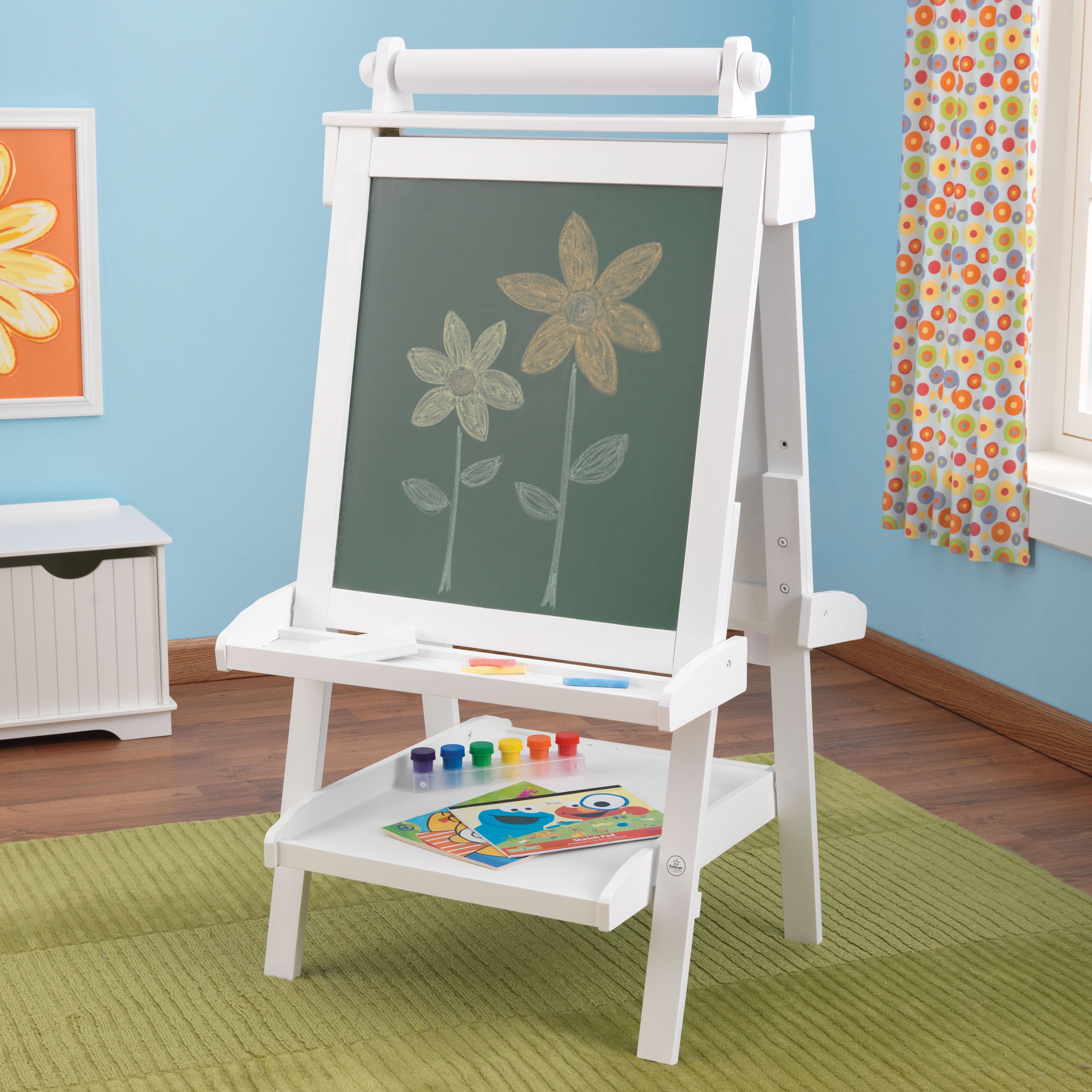 KidKraft Deluxe Wood Easel with Paper Roll