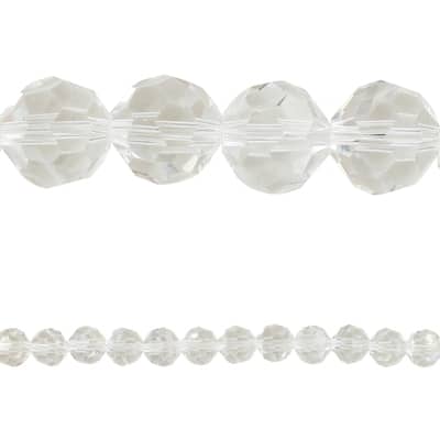 Bead Gallery® Faceted Glass Round Beads, 8mm image