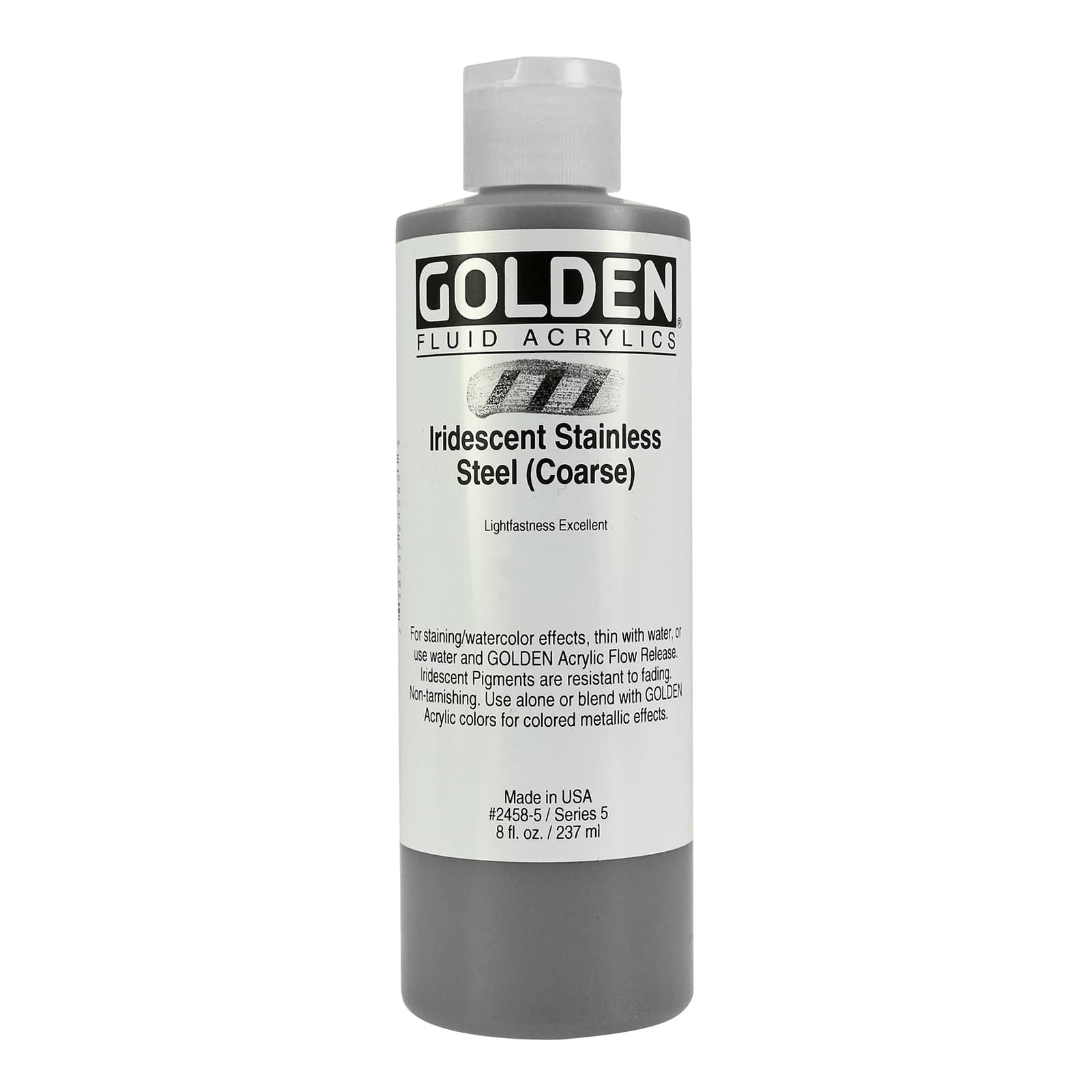 Golden OPEN Acrylic 5 oz Iridescent Silver (Fine)