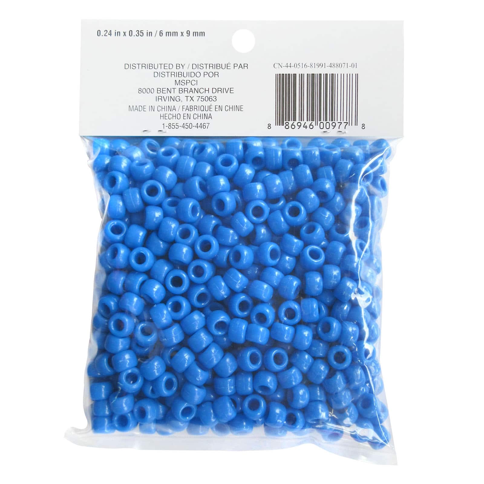 12 Packs: 580 ct. (6,960 total) Opaque Pony Beads by Creatology™, 6mm x 9mm