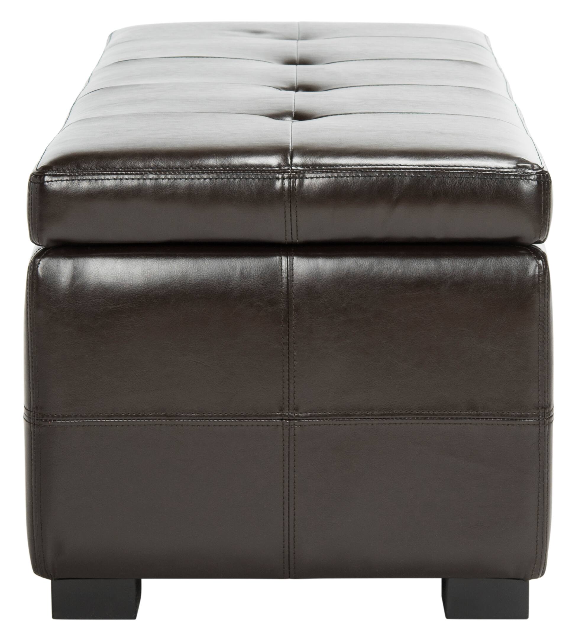 Maiden Large Tufted Storage Bench in Brown