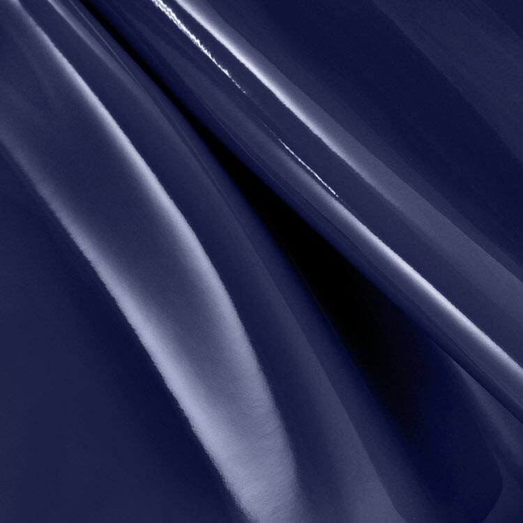 Navy Blue Patent Leather Vinyl