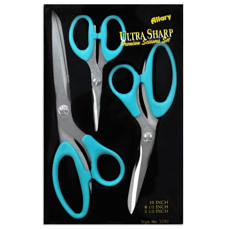 Allary Ultra Sharp Premium Scissors Set, 3 Pieces