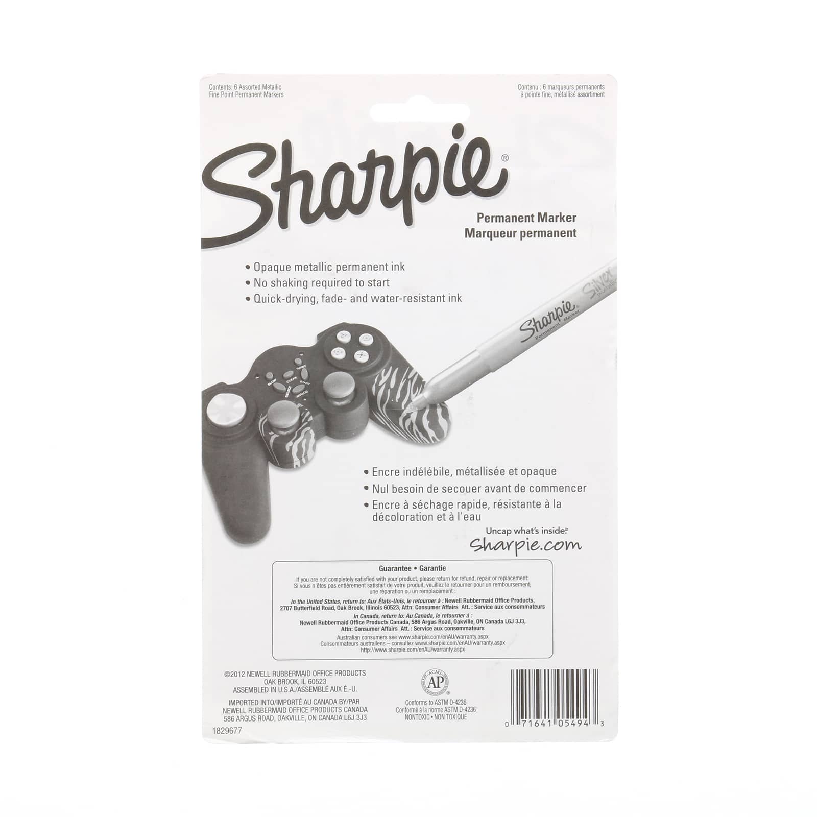 Sharpie&#xAE; Metallic Permanent Marker, 6 Count