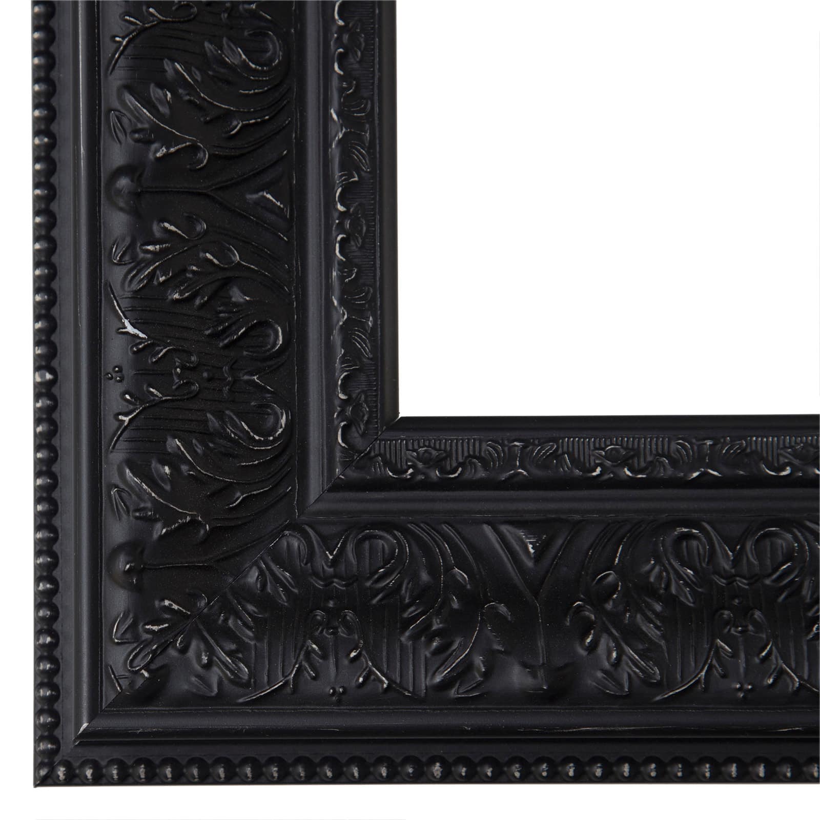 Wide Black Washed Open Back Frame, 16" x 20" By Studio Décor®