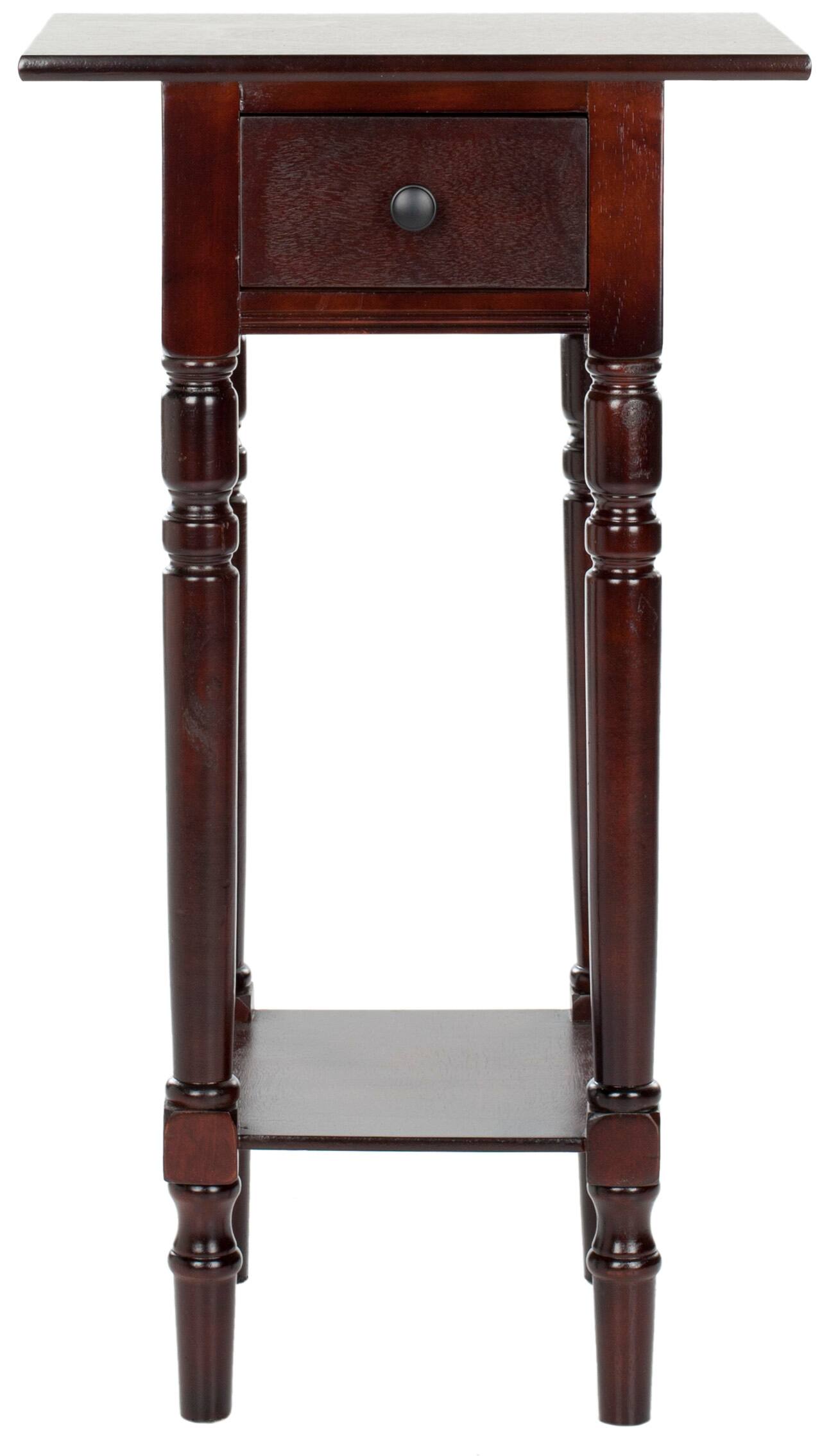 Sabrina End Table in Dark Cherry