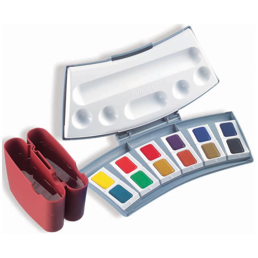 Pelikan Transparent Watercolors, 12 Pan Set