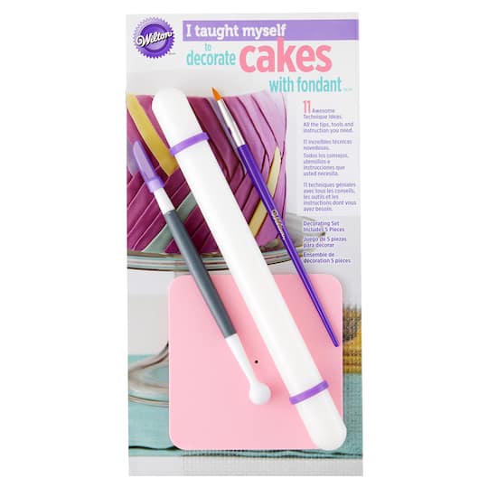 Find The Wilton I Taught Myself To Decorate Cakes With Fondant C Decorating Book Set At Michaels