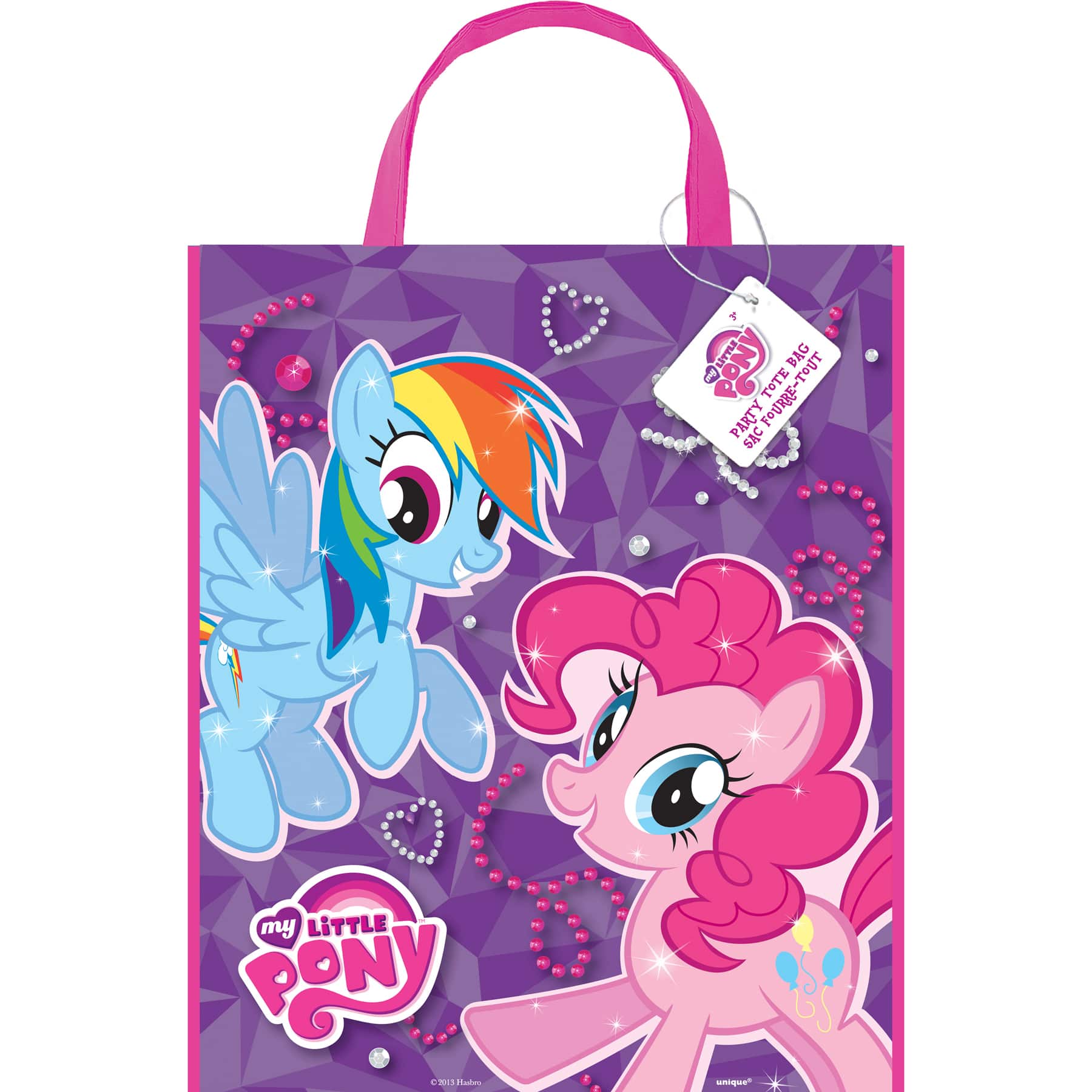 Large Plastic My Little Pony Favor Bag, 13