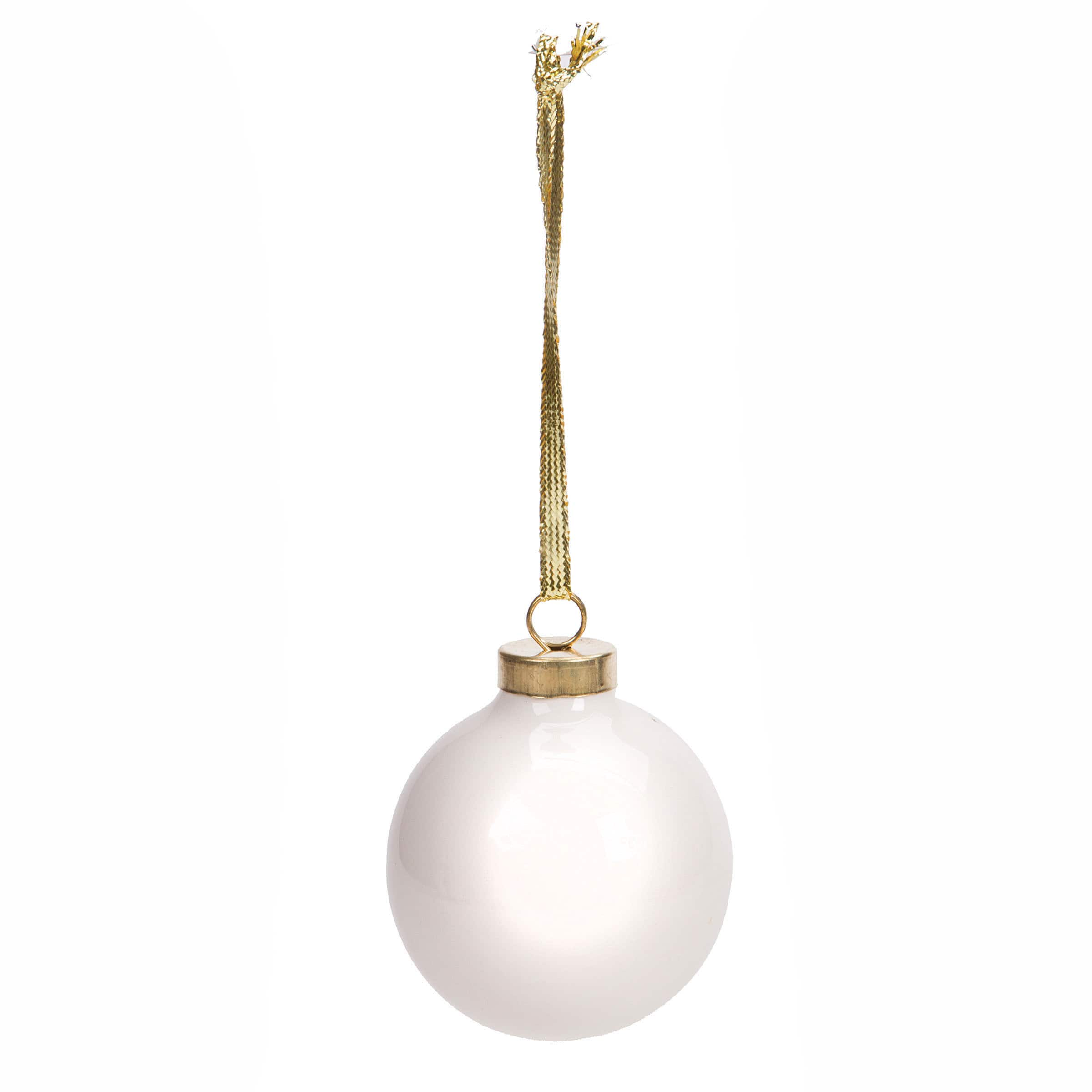 plain white ball ornaments