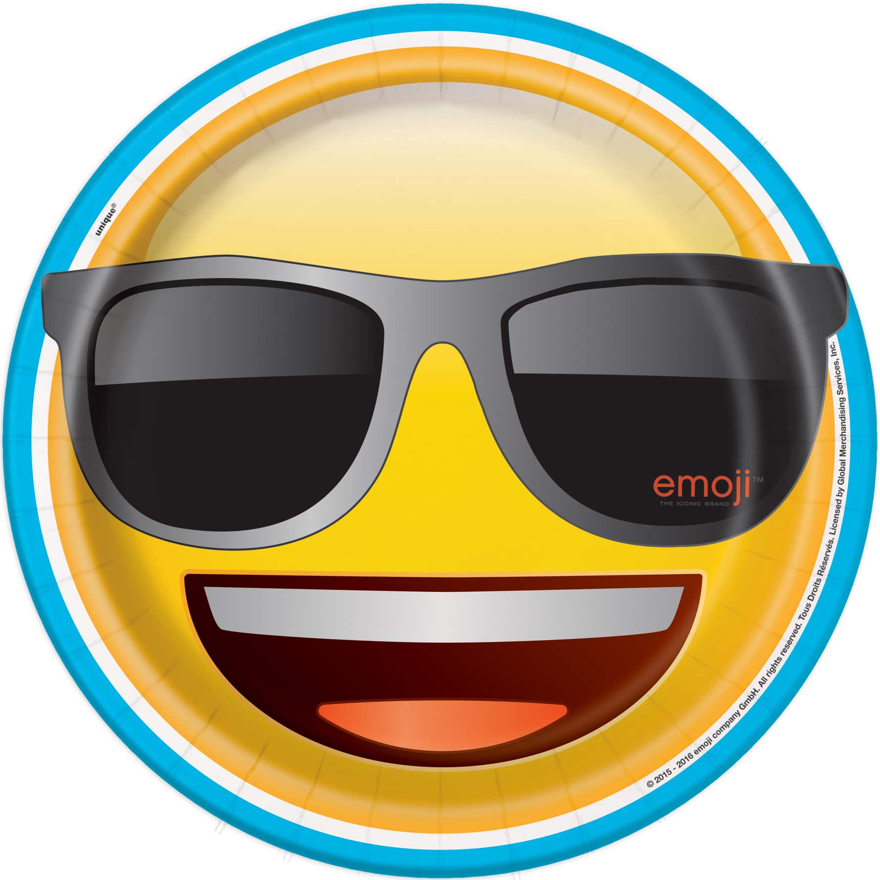 Sunglasses Emoji  Paper Plates Emoji  Party Supplies