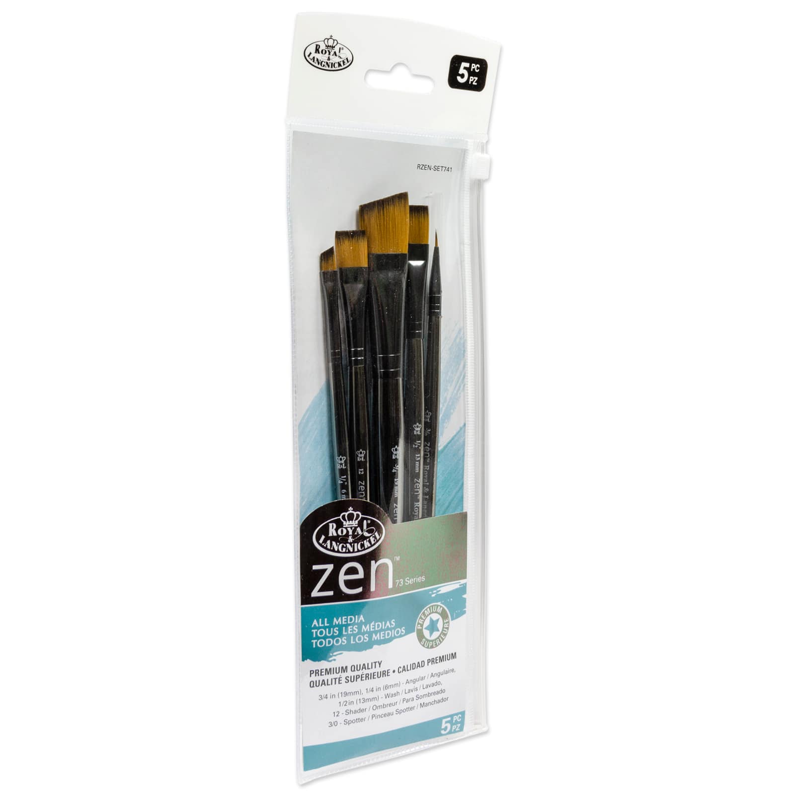 Zen™ Series 73 All Media Premium Brush Set