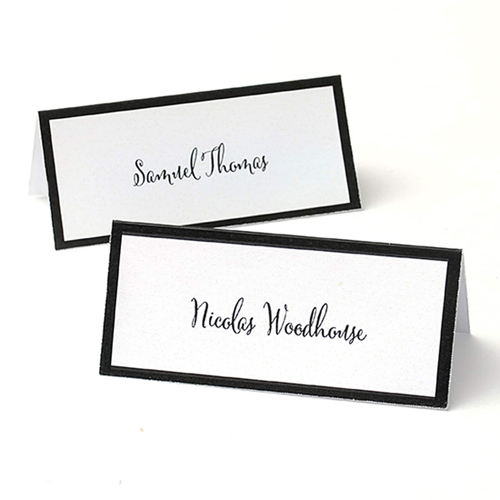 Gartner Studios® Black Border Printable Place Cards For Gartner Business Cards Template