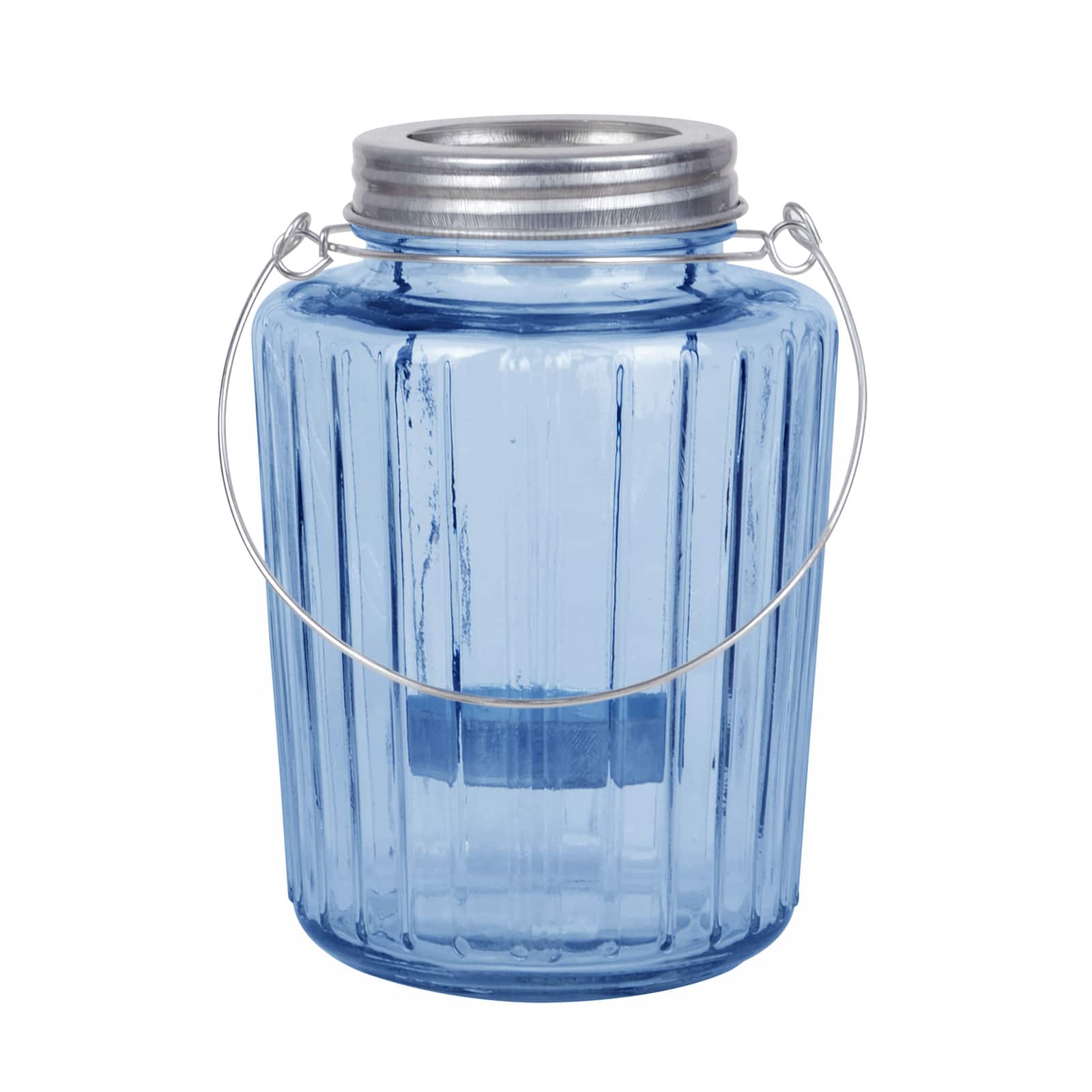 Extra Large Blue Mason Jar Tealight Holder By Ashland®