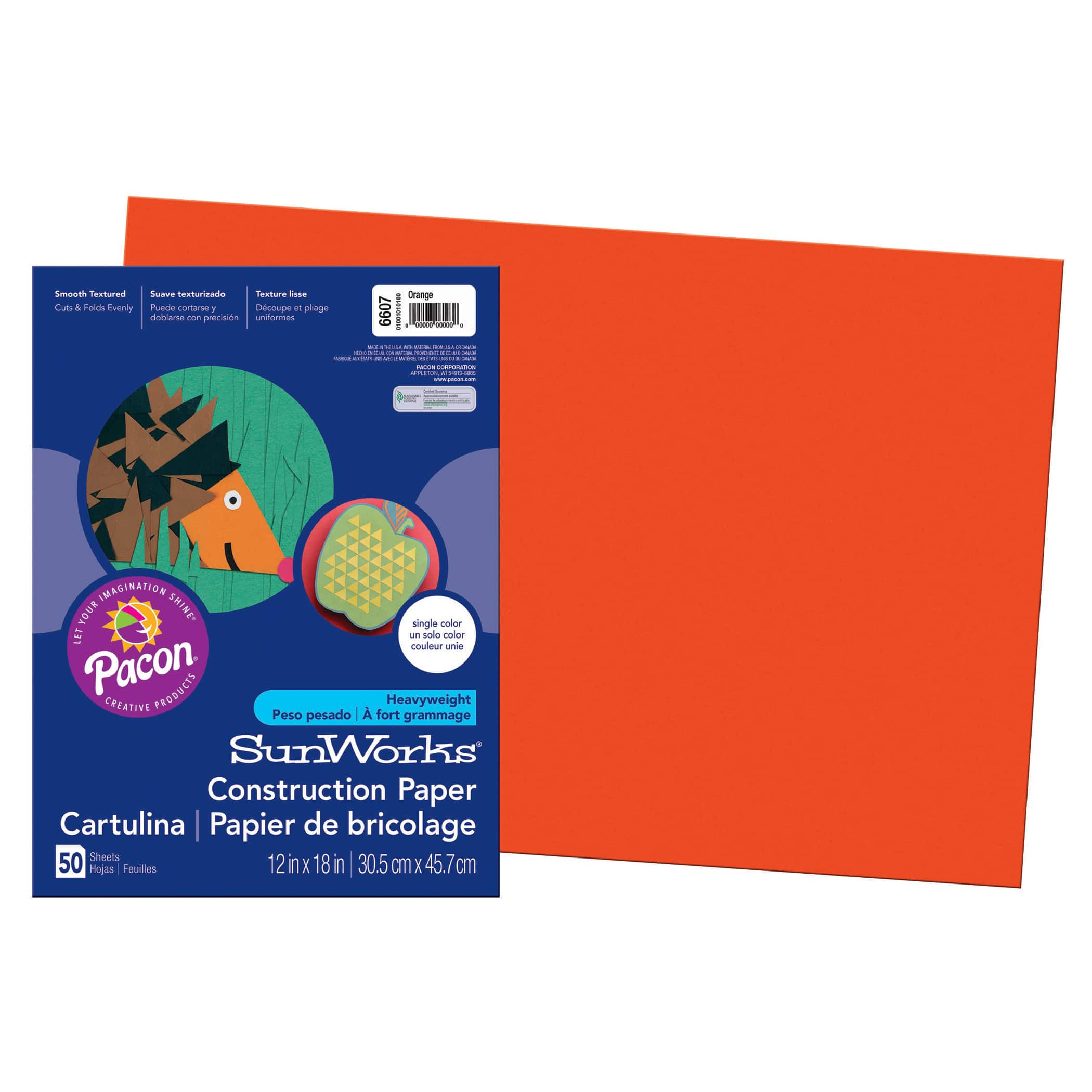 SunWorks&#xAE; Construction Paper, 12&#x22; x 18&#x22;, 5ct.