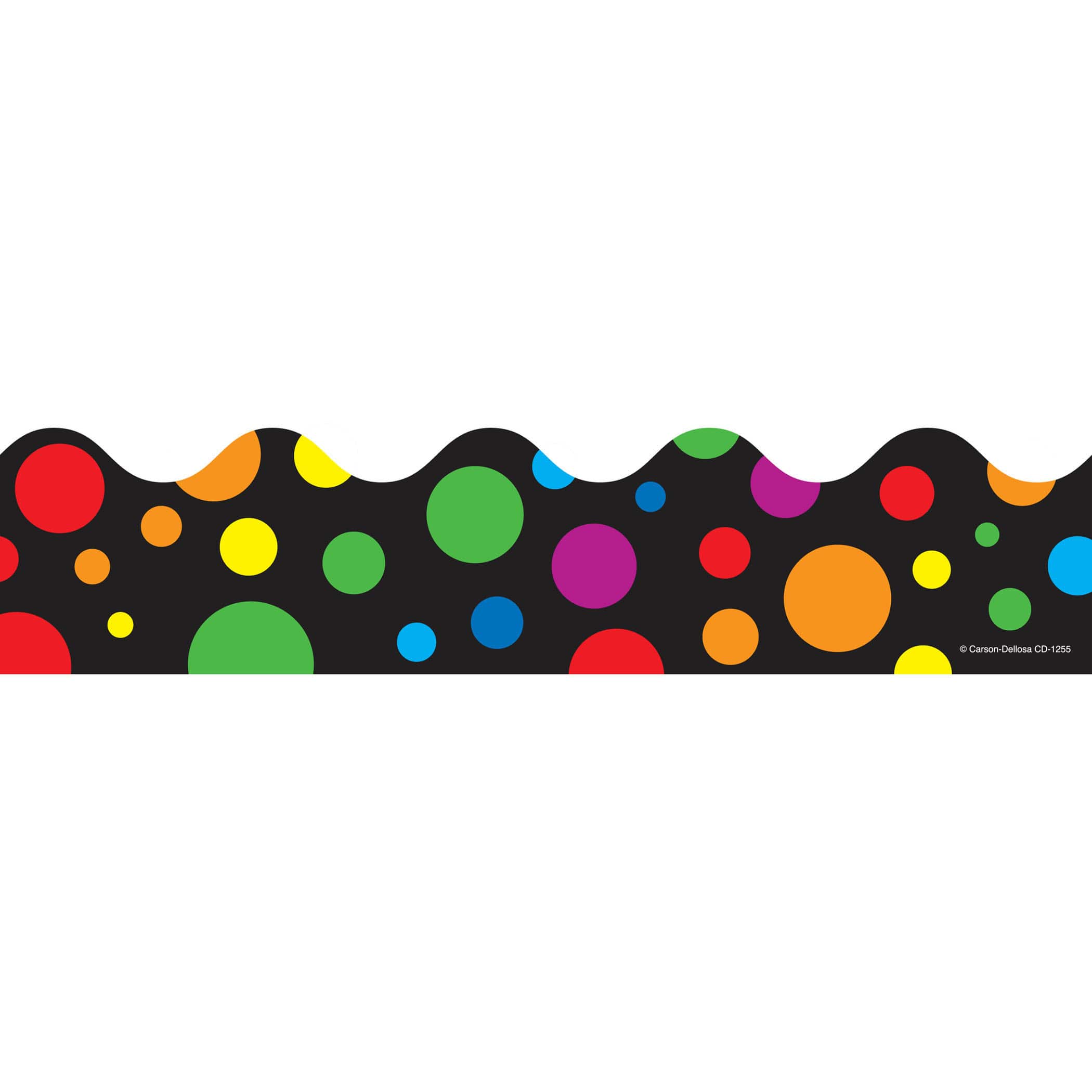 Carson Dellosa Education® Big Rainbow Dots Scalloped Borders, 234ft.