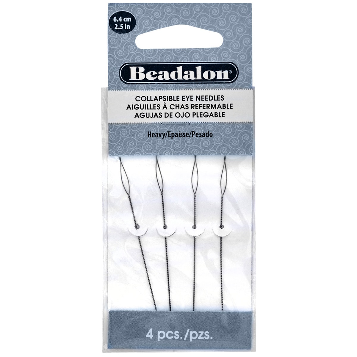 9 Packs: 4 ct. (36 total) Beadalon® 2.5" Collapsible Eye Needles