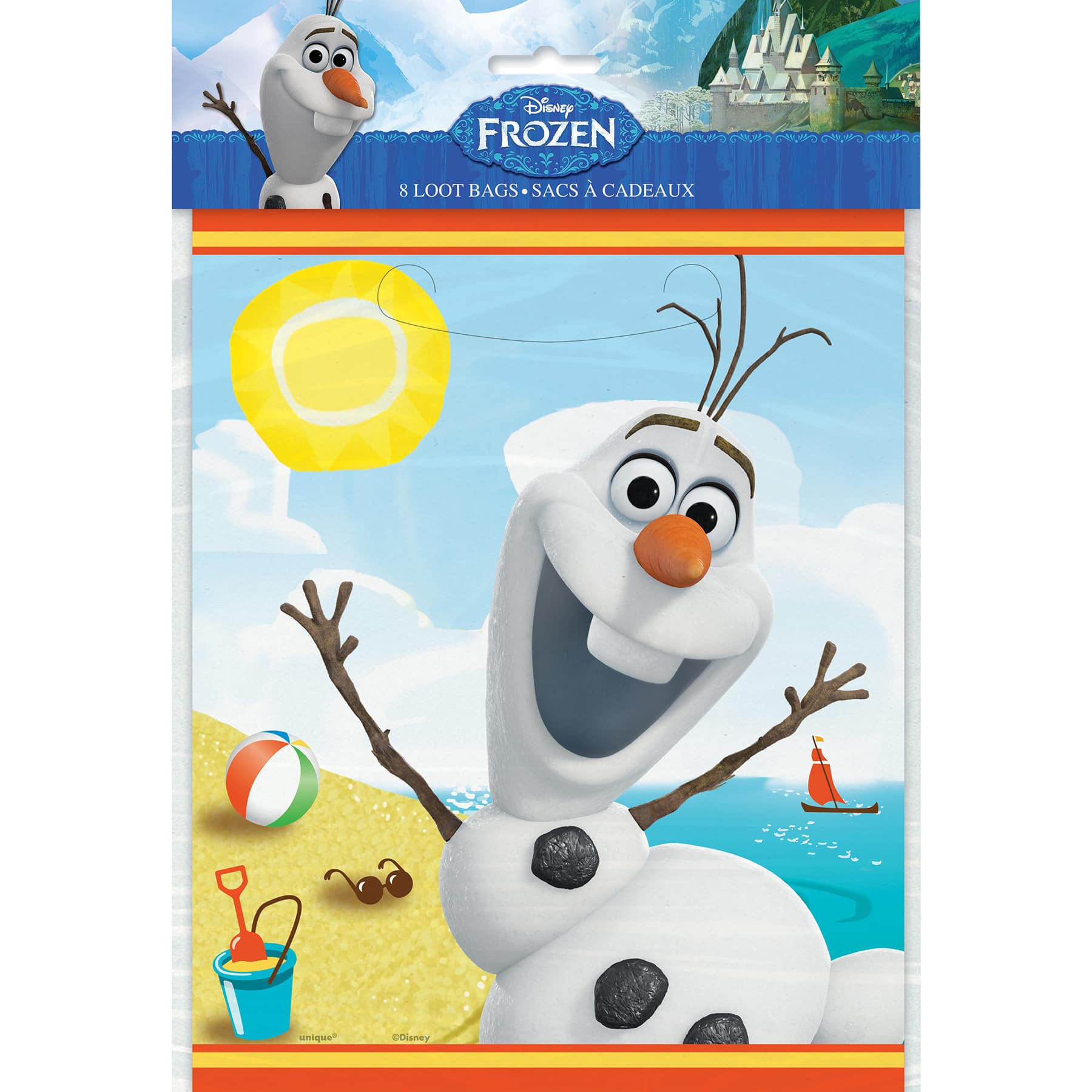 Disney Frozen Olaf  I Love Summer  Premium Quality Party Favor Reusable Goodie Small Gift Bags 12 12 Bags