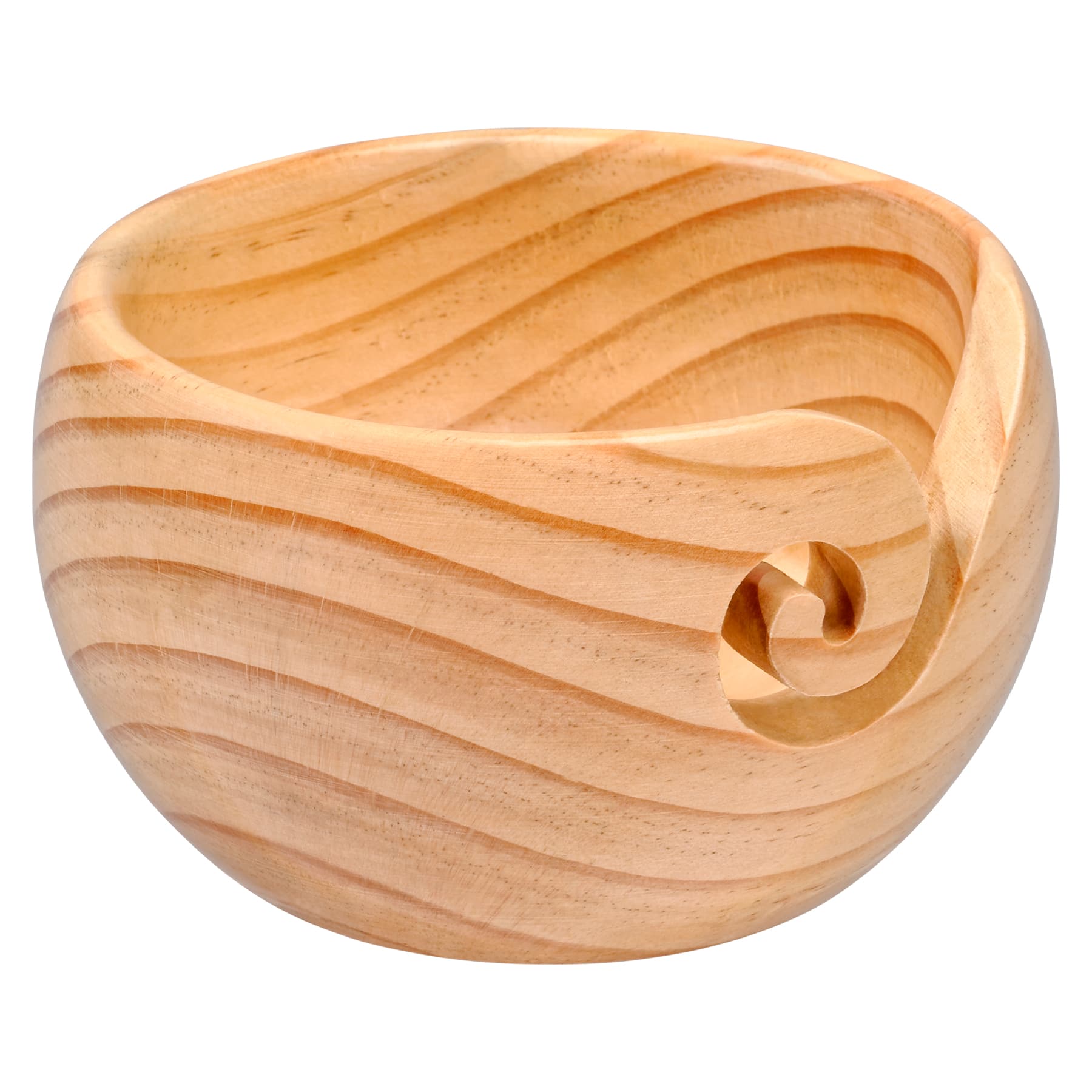 Mango Wood Yarn Bowl with Mother of Pearl by Loops & Threads™