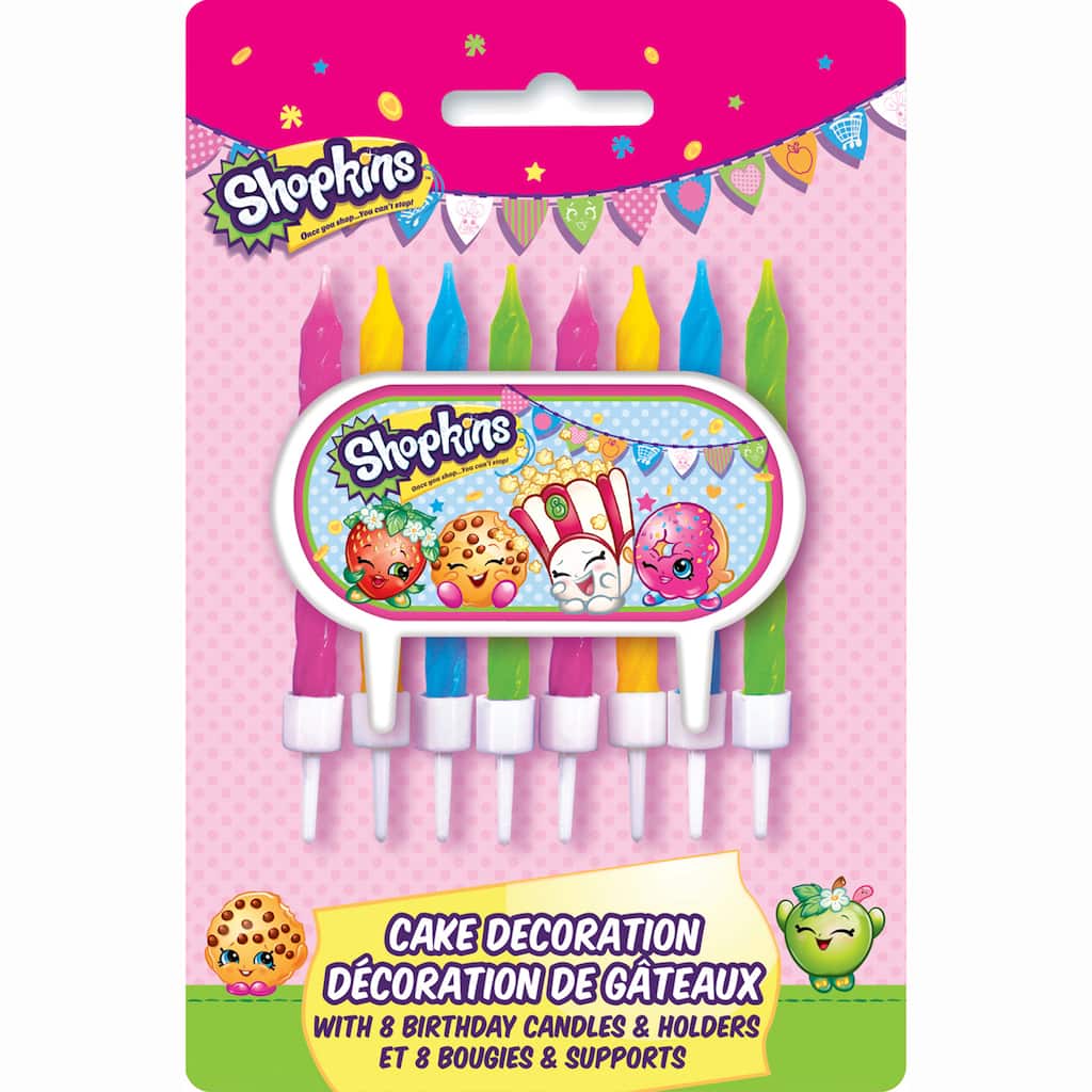 Shopkins Cake Topper And Birthday Candle Set Shopkins Cake Topper And Birthday Candle Set