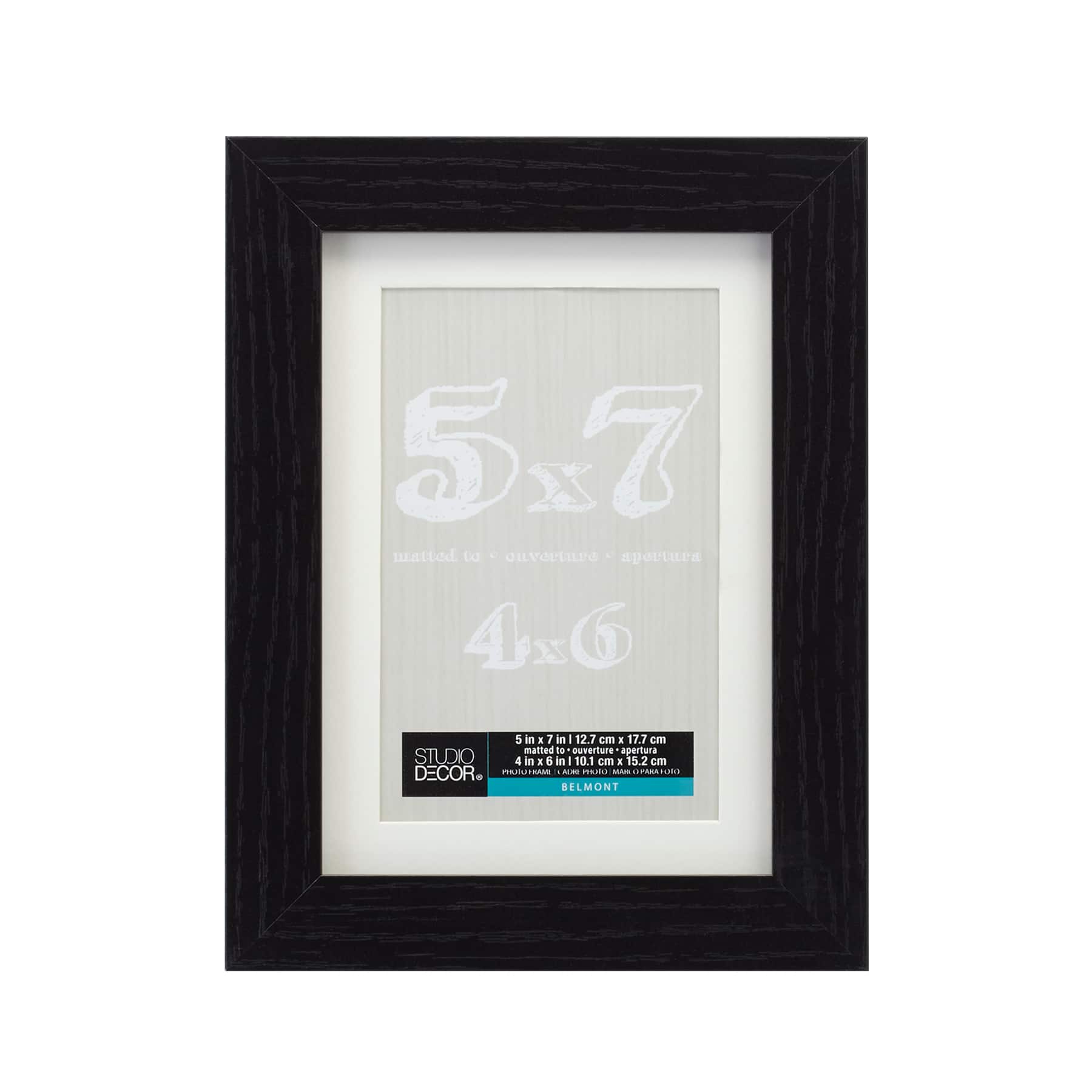 Black Belmont Frame with Mat by Studio Décor®
