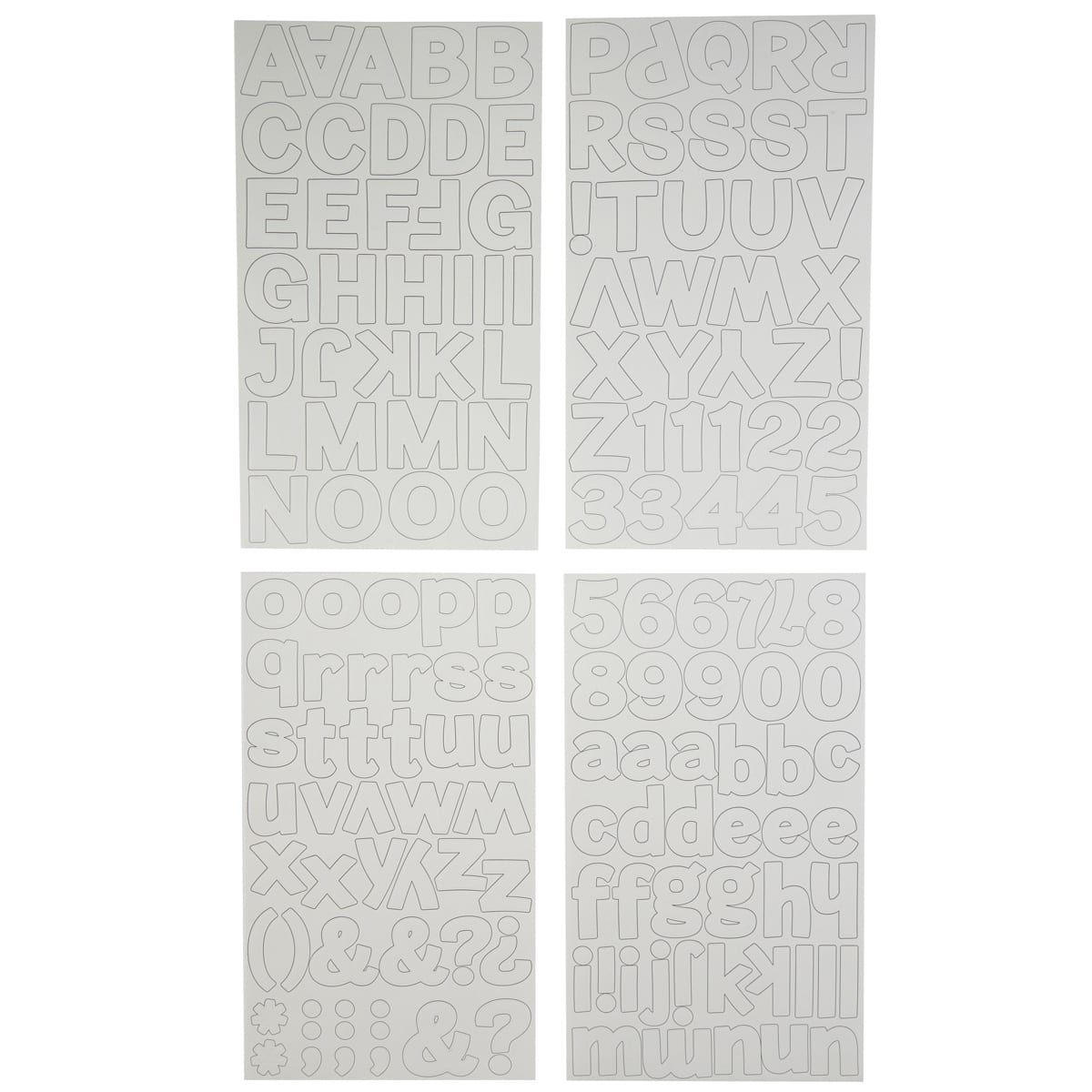 12 Packs: 160 ct. (1,920 total) Block Alphabet Stickers by Recollections™