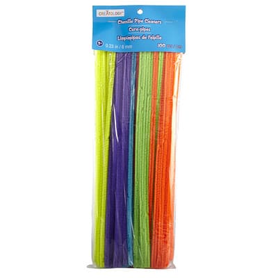 Buy in Bulk - 12 Packs: 100 ct. (1,200 total) Neon Chenille Pipe ...