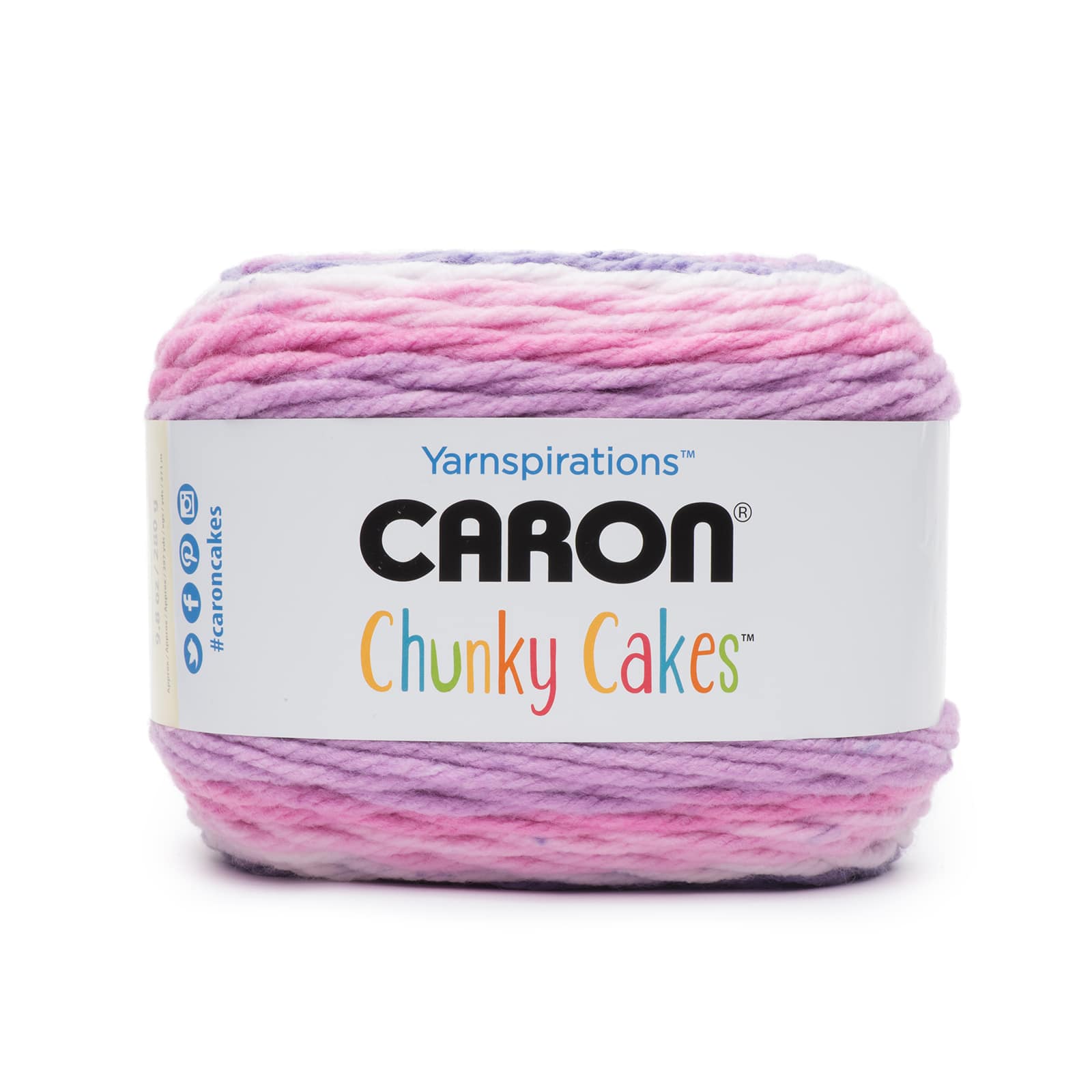 Caron Chunky Cakes Self Striping Yarn 297 yd/271 m 9.8 oz/280 g (Cherries  Jubilee)