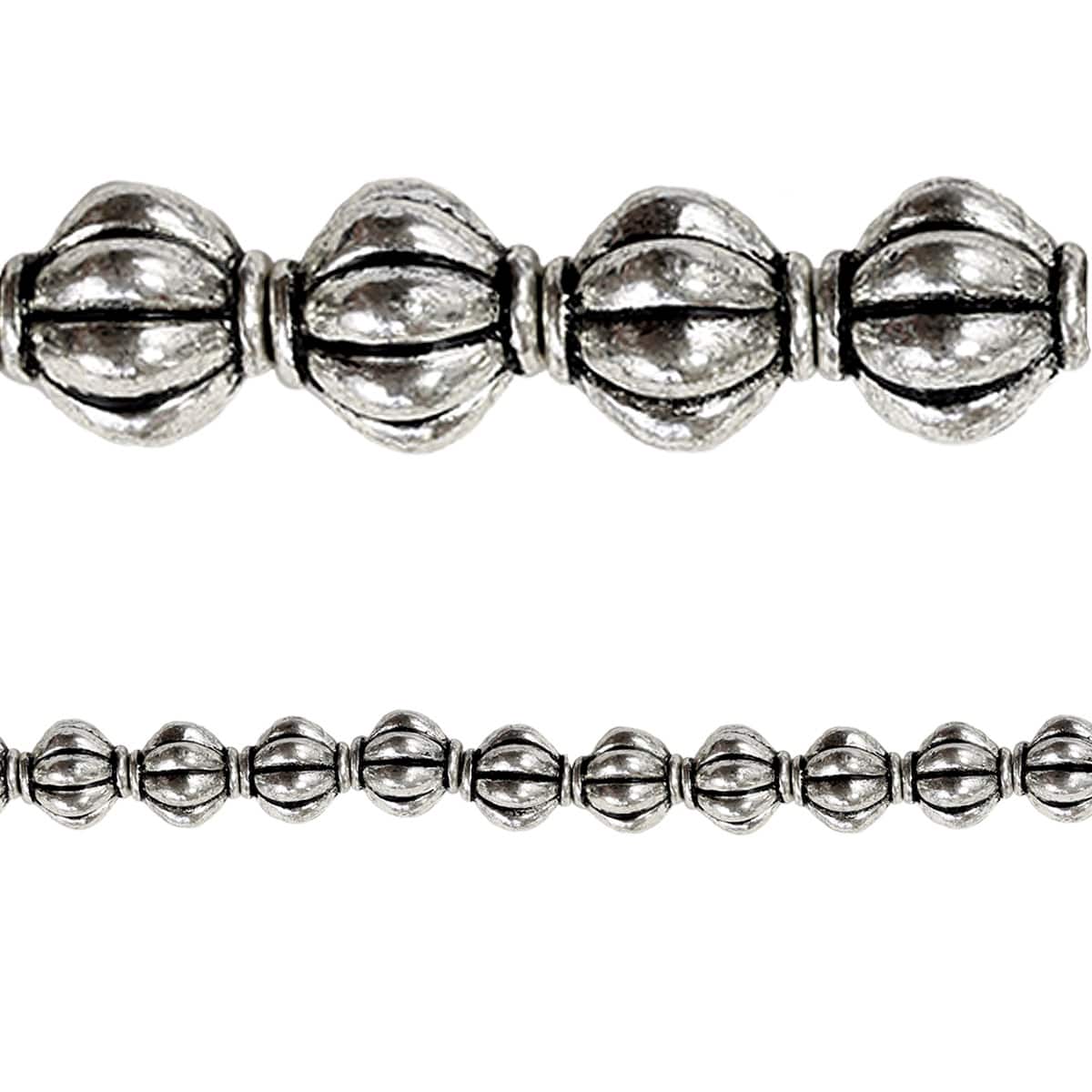 Bead Gallery® Antique Sterling Silver Plated Beads, 8mm | Michaels