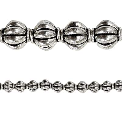 Bead Gallery® Antique Sterling Silver Plated Lantern Beads image