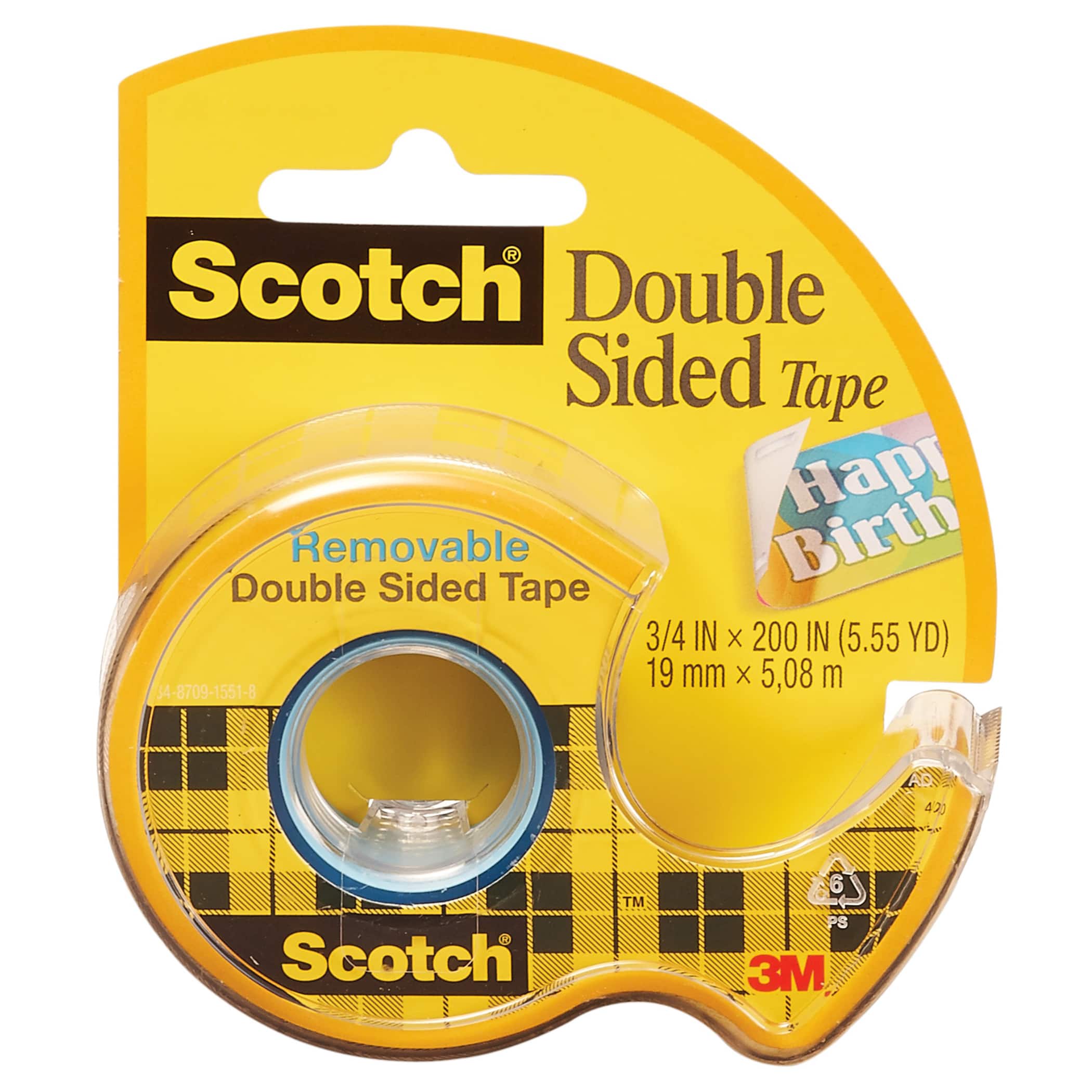 Scotch Removable Double Sided Tape 6 Rolls Scotch Removable Double Sided Tape 6 Rolls