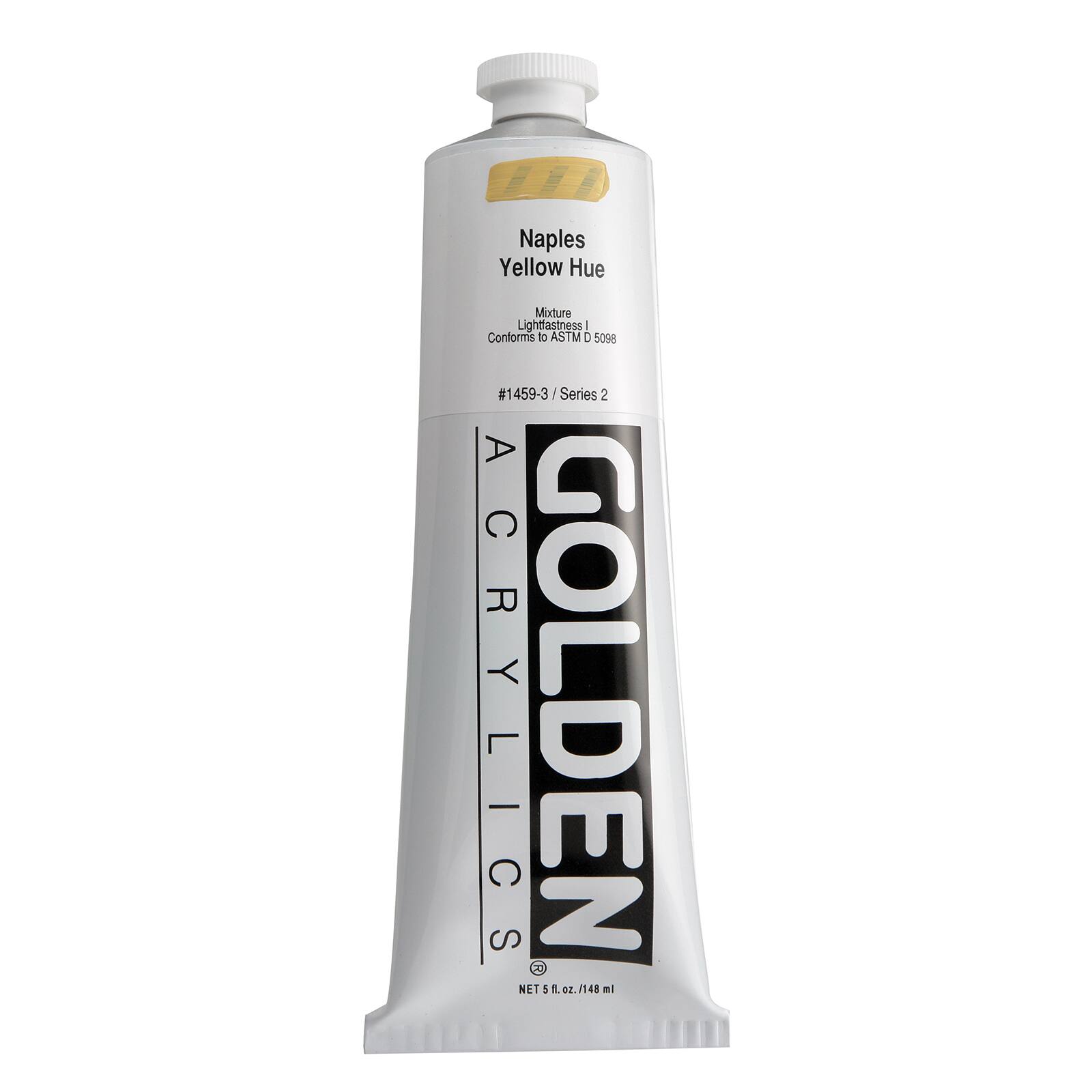 Golden Historical Heavy Body Acrylics 5 oz Paint in Naples Yellow Hue - D022525S - Art and Craft Paint Historical Colors are authentic recreations of pai sku D022525S