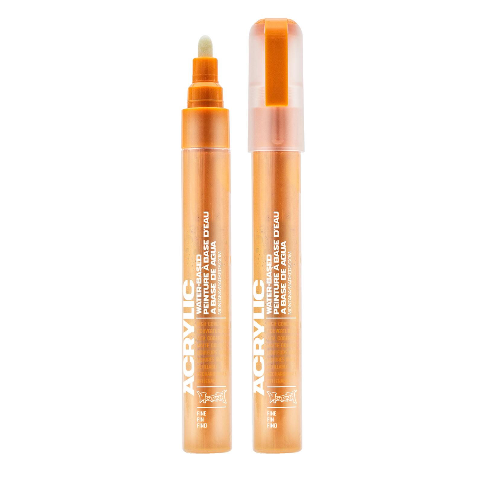 Montana Fine Acrylic Marker in Shock Orange Light | 2 mm