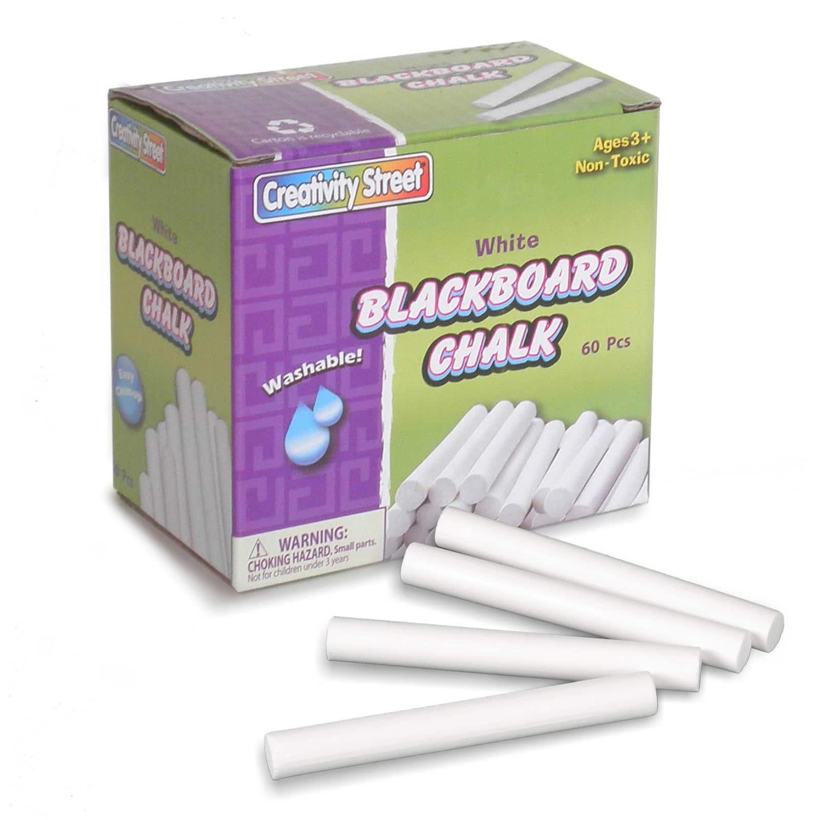 On The Surface White Chalk, 12-Pack White Chalkboard Chalk Sticks - DroneUp  Delivery