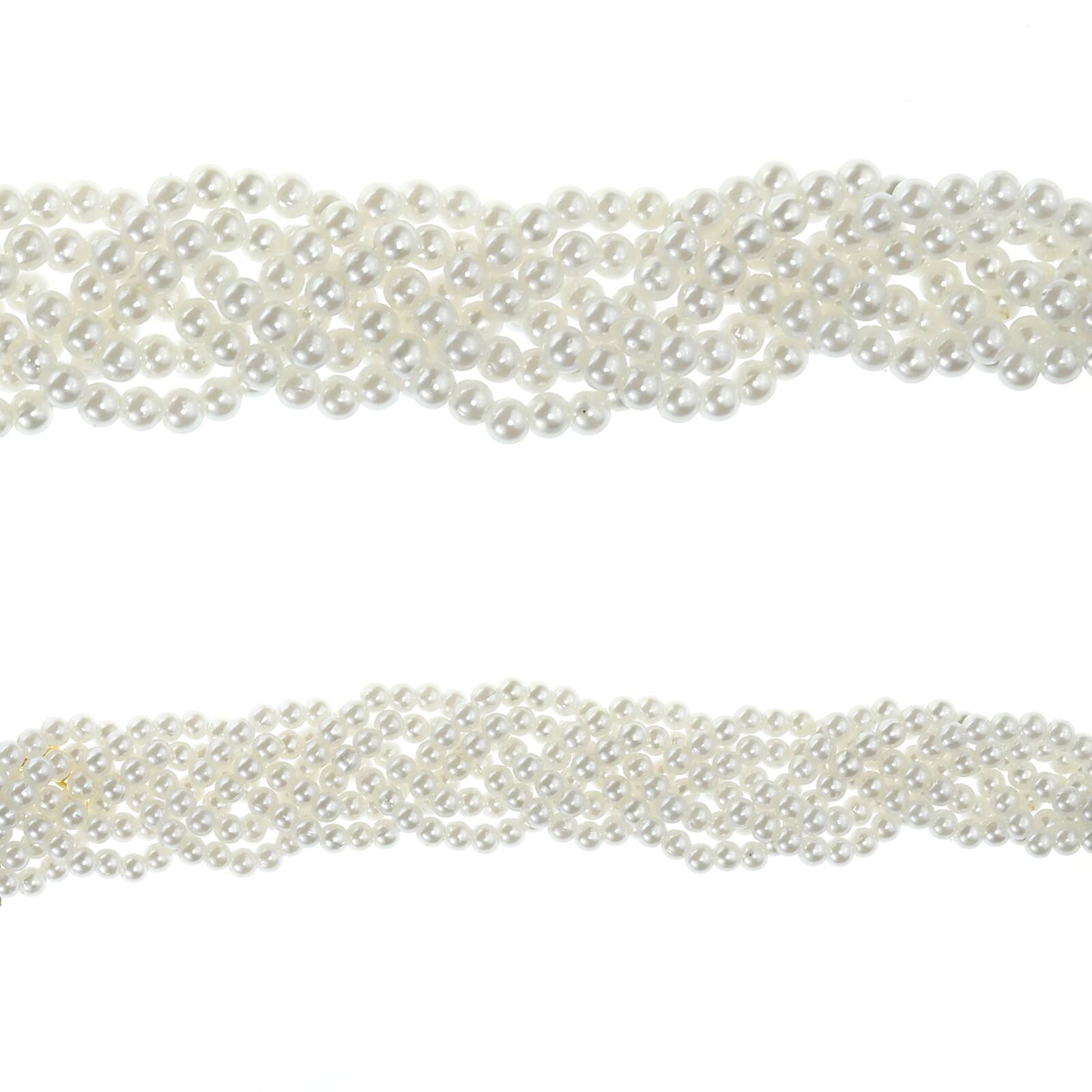 Buy the Bead Gallery® Plastic Pearl Weave Bracelet, White at Michaels