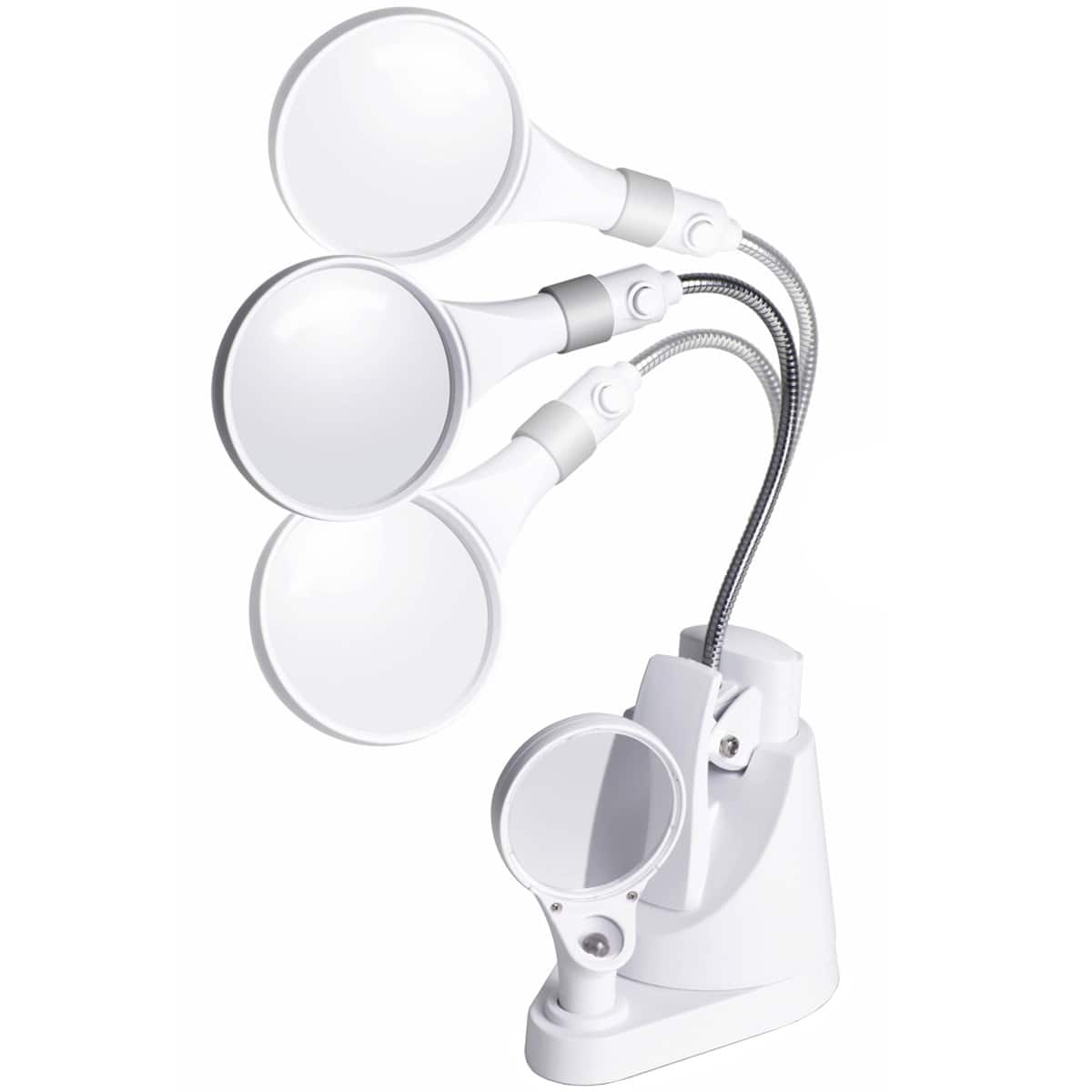 OttLite&#xAE; LED Clip &#x26; Freestanding Magnifier Lamp