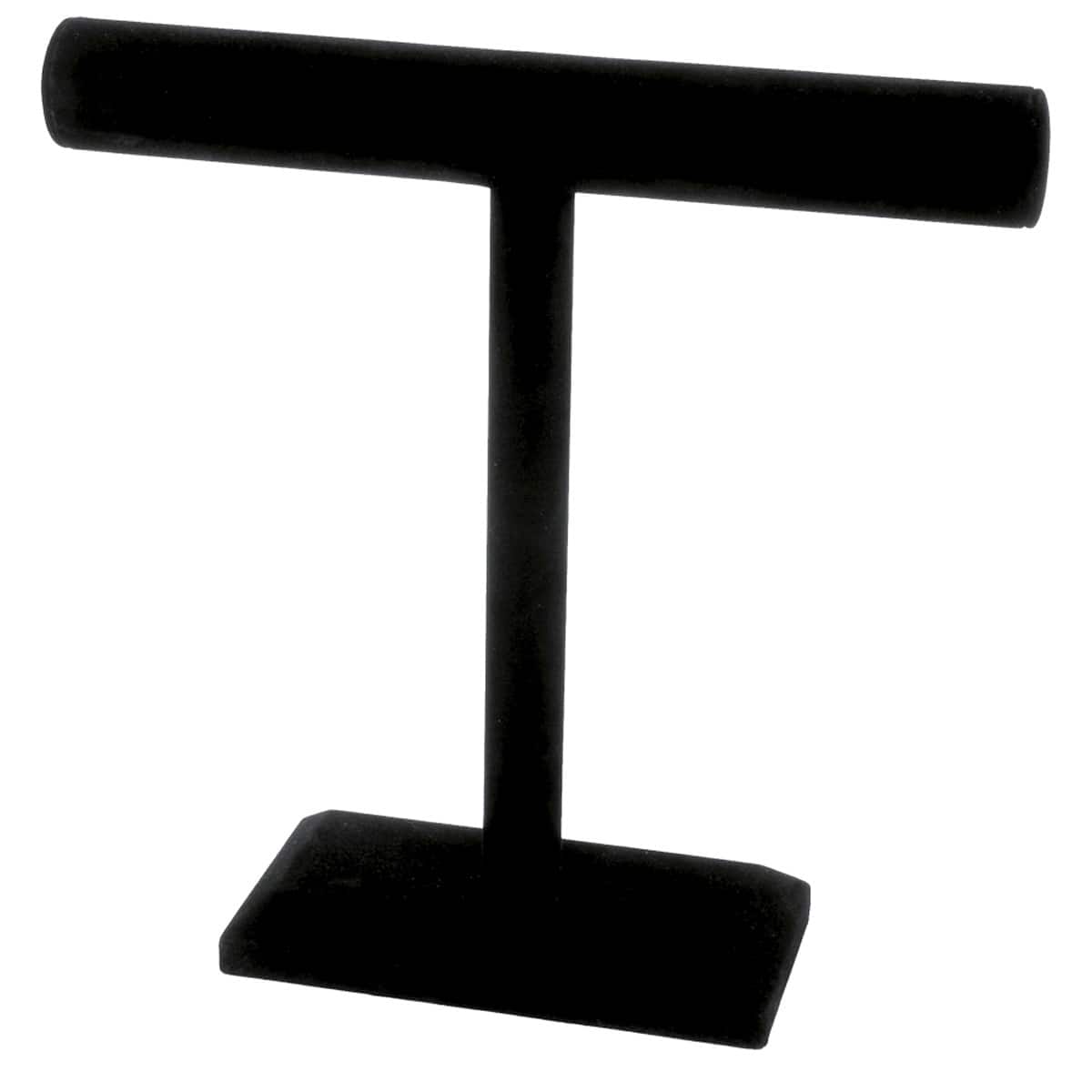 8 Pack: 12" Black Velvet Single Bar Jewelry Stand by Bead Landing™