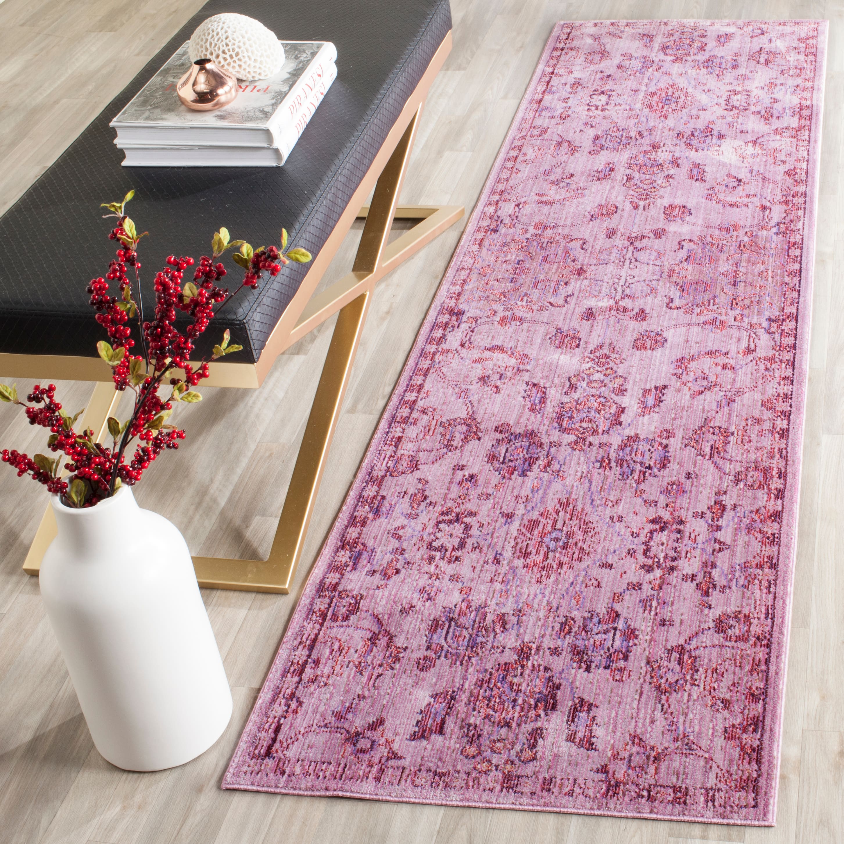 Valencia Floral 2&#x27;-3&#x22; X 8&#x27; Area Rug