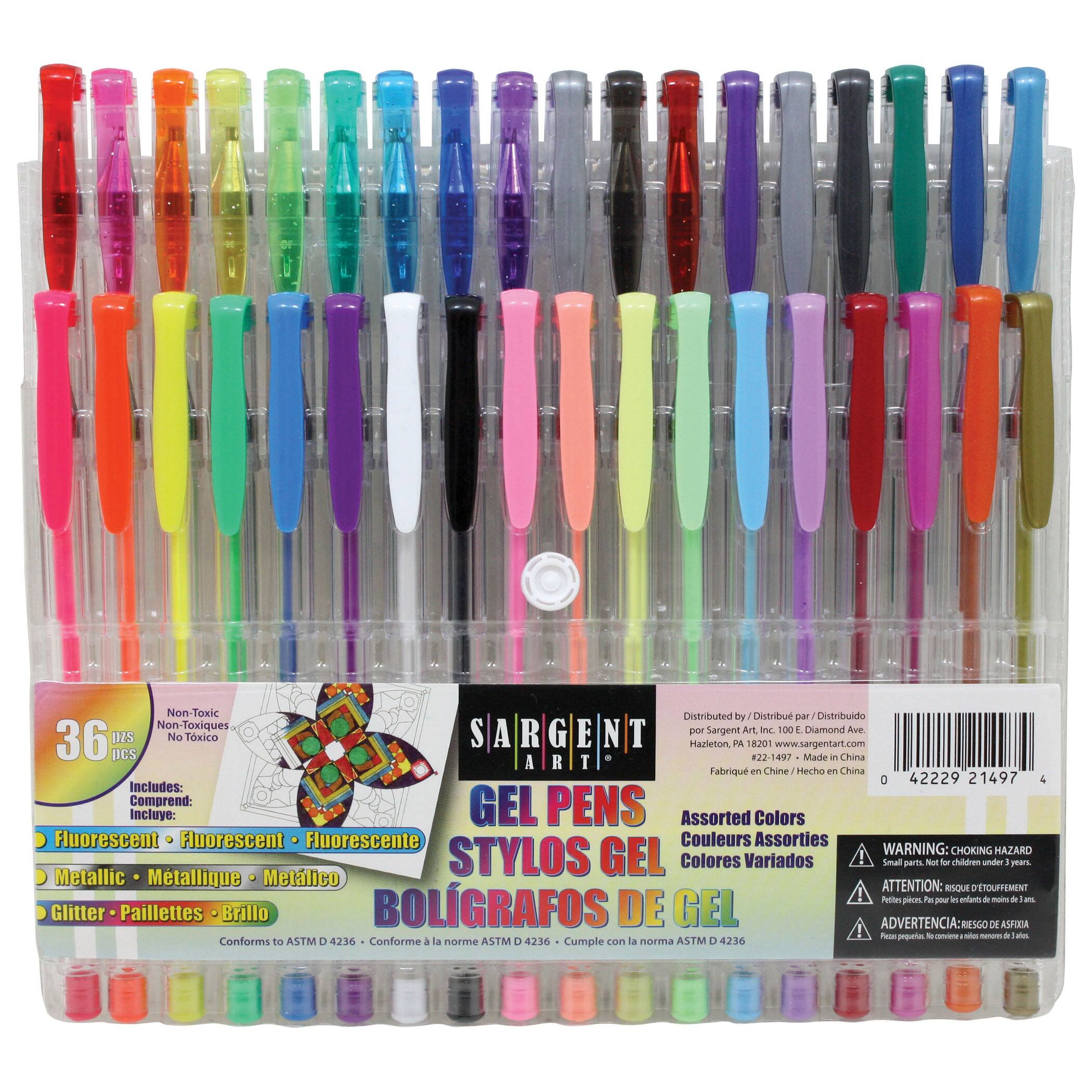 Gel Pens, 36 Colors Gel Pens Set for Adult Coloring Books, Colored