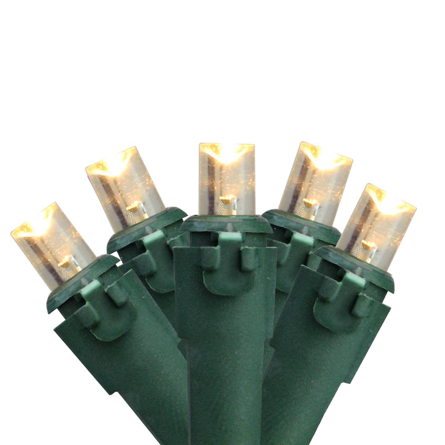 100ct. Warm White LED Wide-Angle String Lights