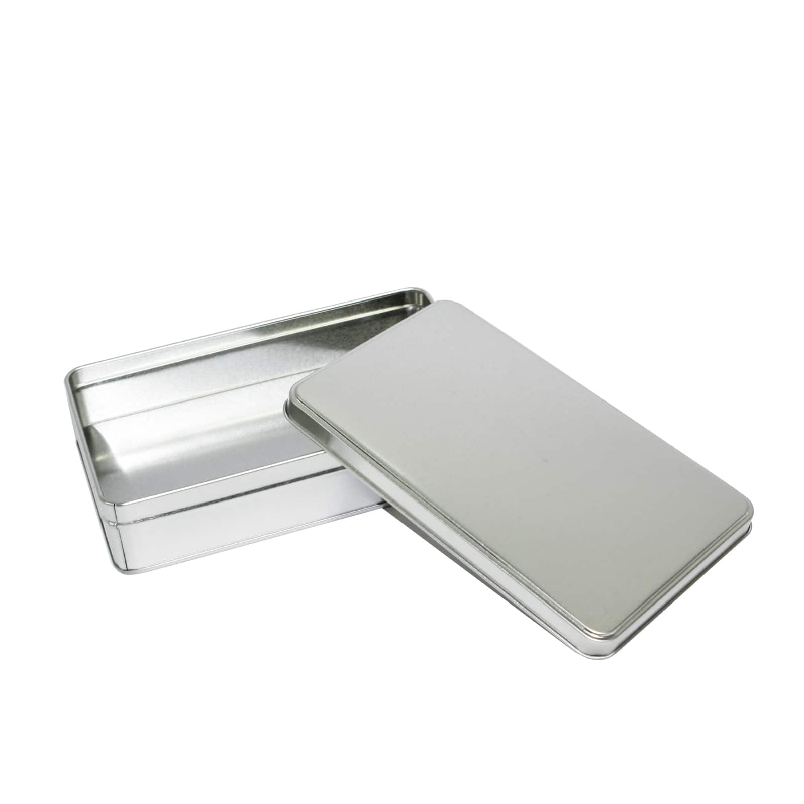 Small Square Silver Tin Container By Celebrate It&#x2122;