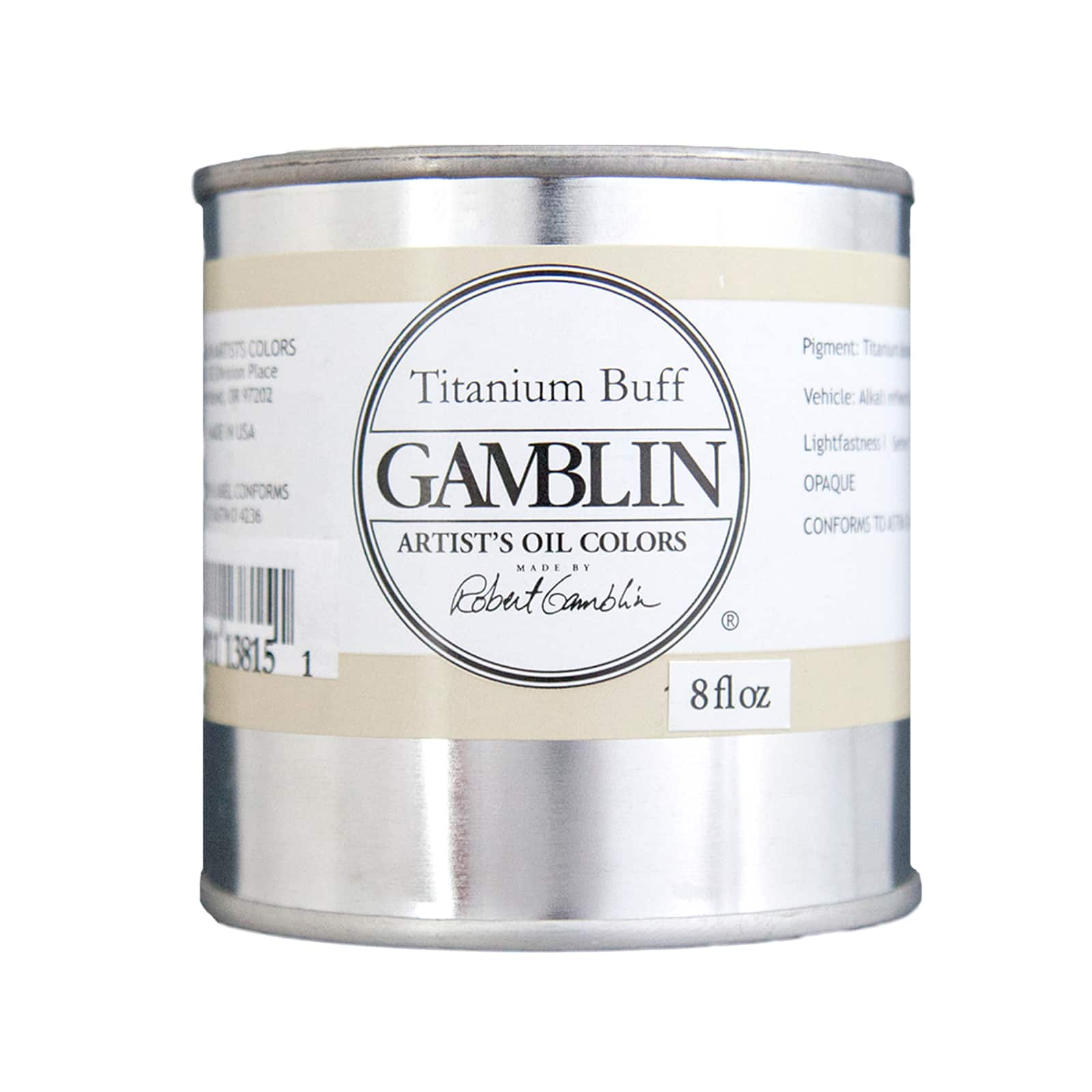 Gamblin Artist Grade Oil Color 8 oz - Titanium White