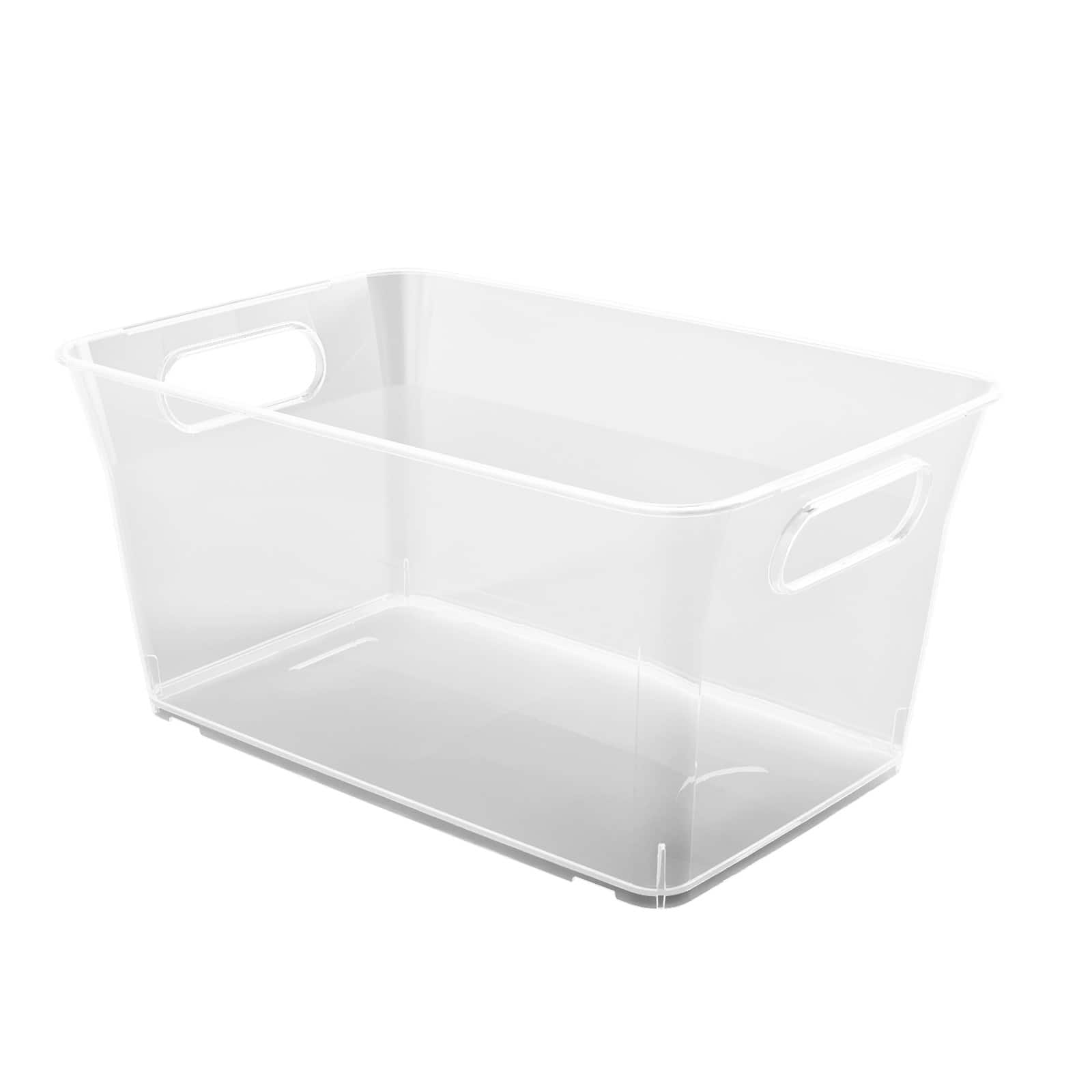 12 Pack: 5.8qt. Clear V-Basket by Simply Tidy&#x2122;