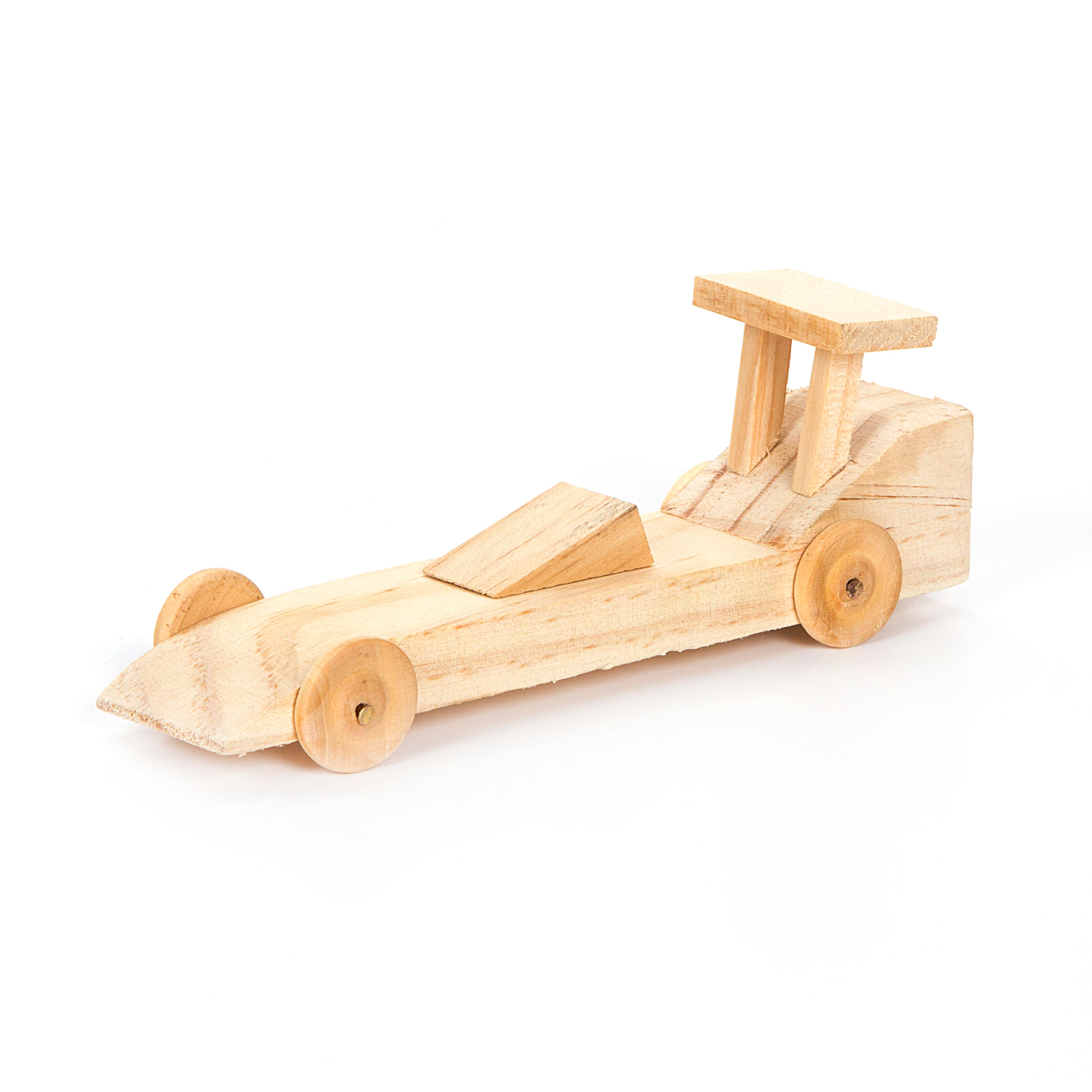 Race Car   Great Stocking Stuffer !! Darice-Wood Model Kit 