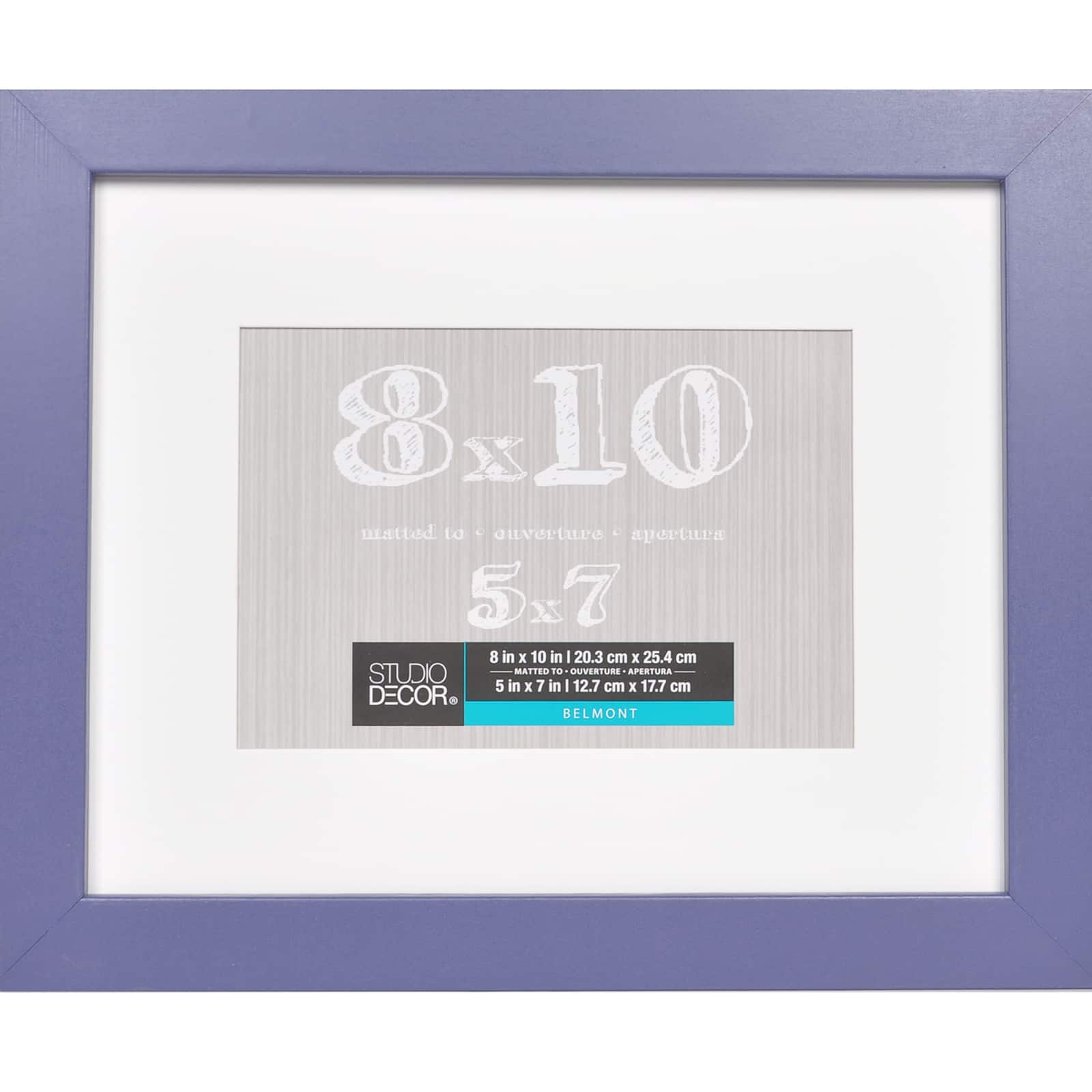 Purple Belmont Frame with Mat by Studio Décor®