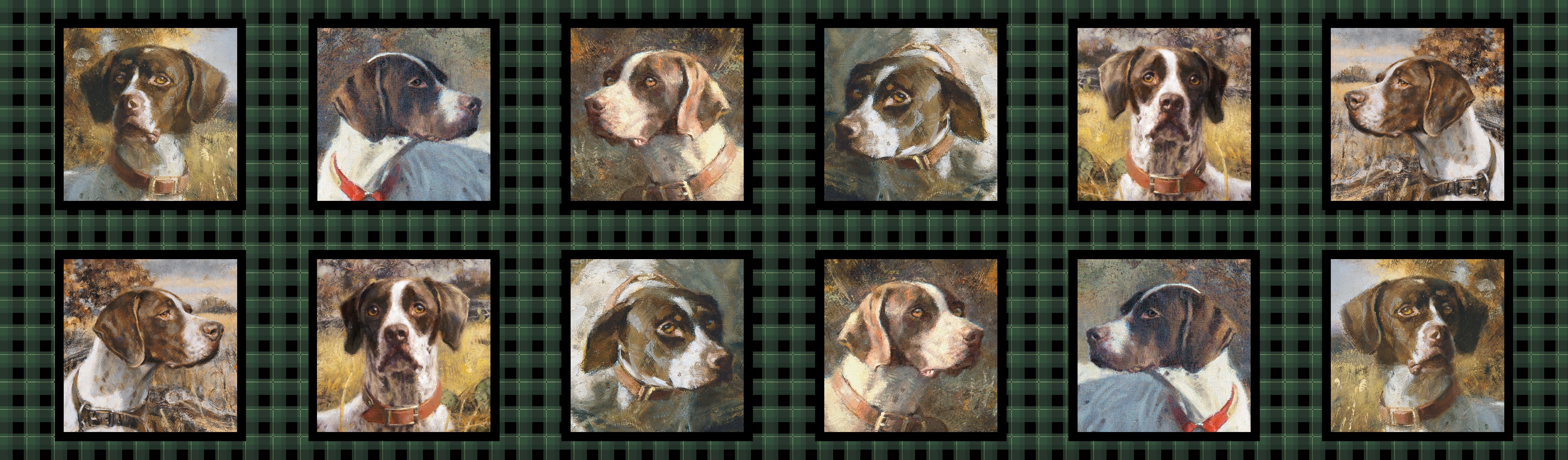 Wild Wings Point North Setter Block Cotton Fabric