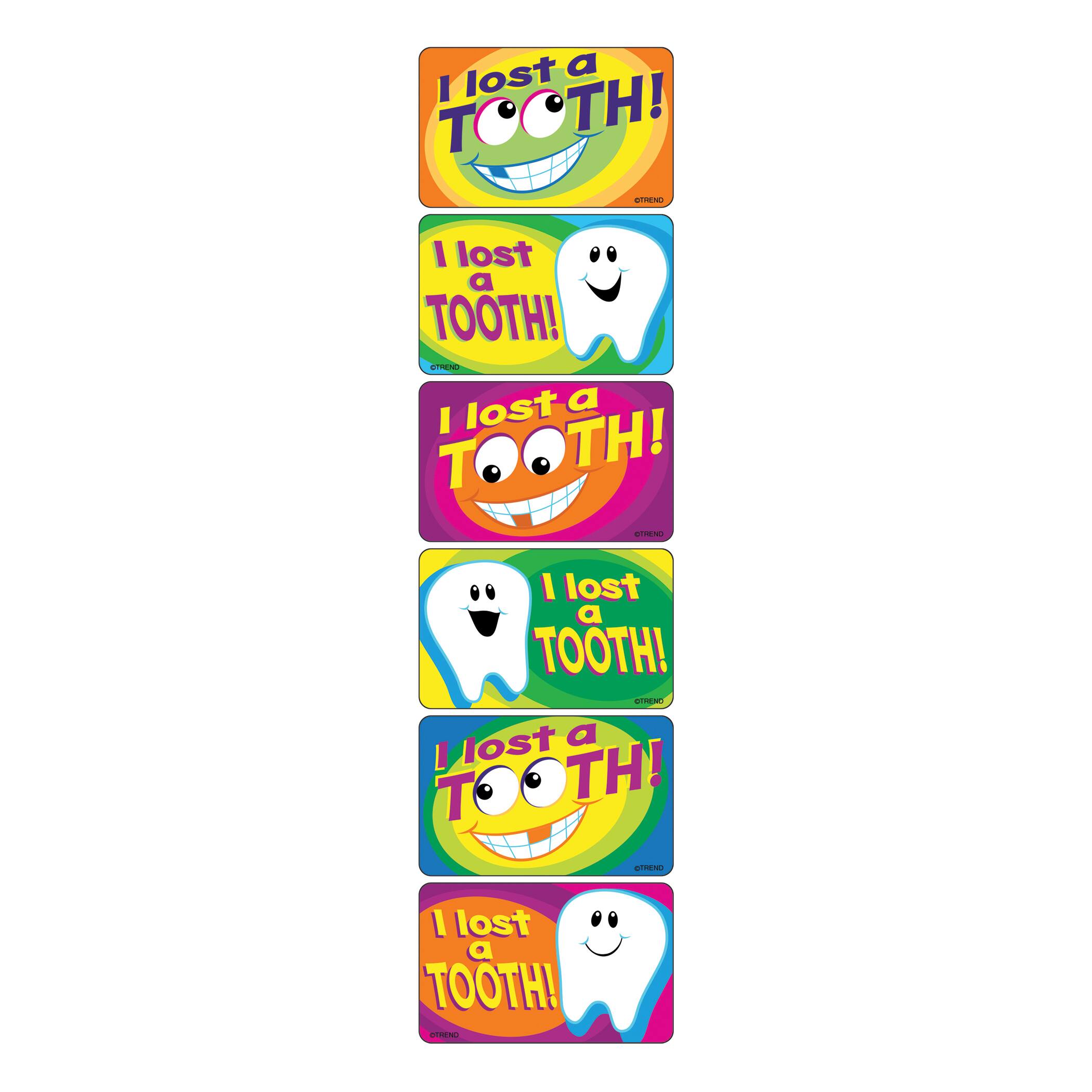 Applause Stickers 1 5 X 2 5 I Lost A Tooth Stickers 12 Pack Bundle