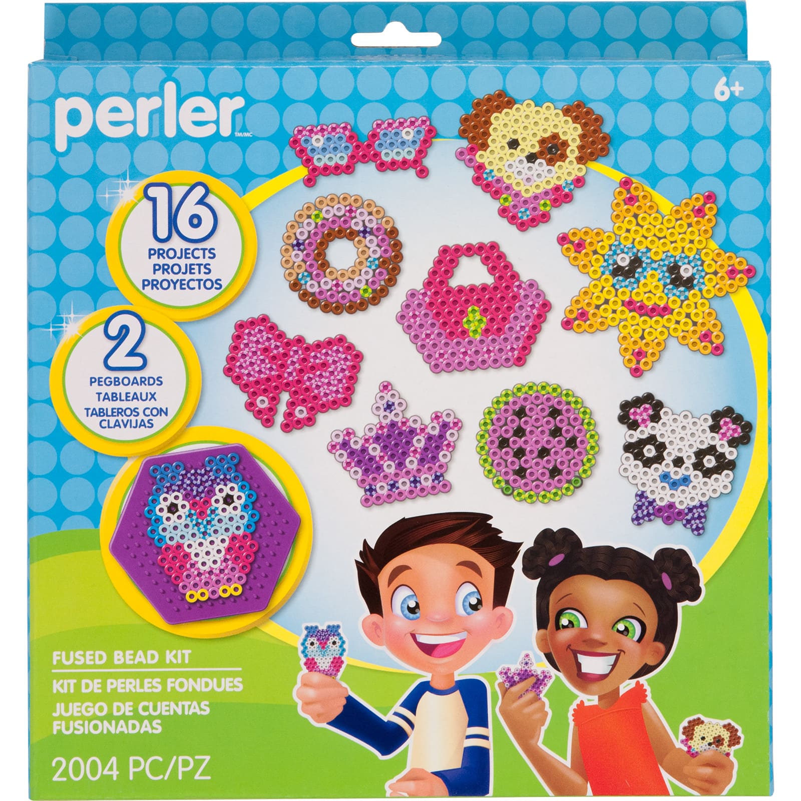  Perler Multi Mix Assorted Fuse Bead Bucket, 6000 pcs : Arts,  Crafts & Sewing